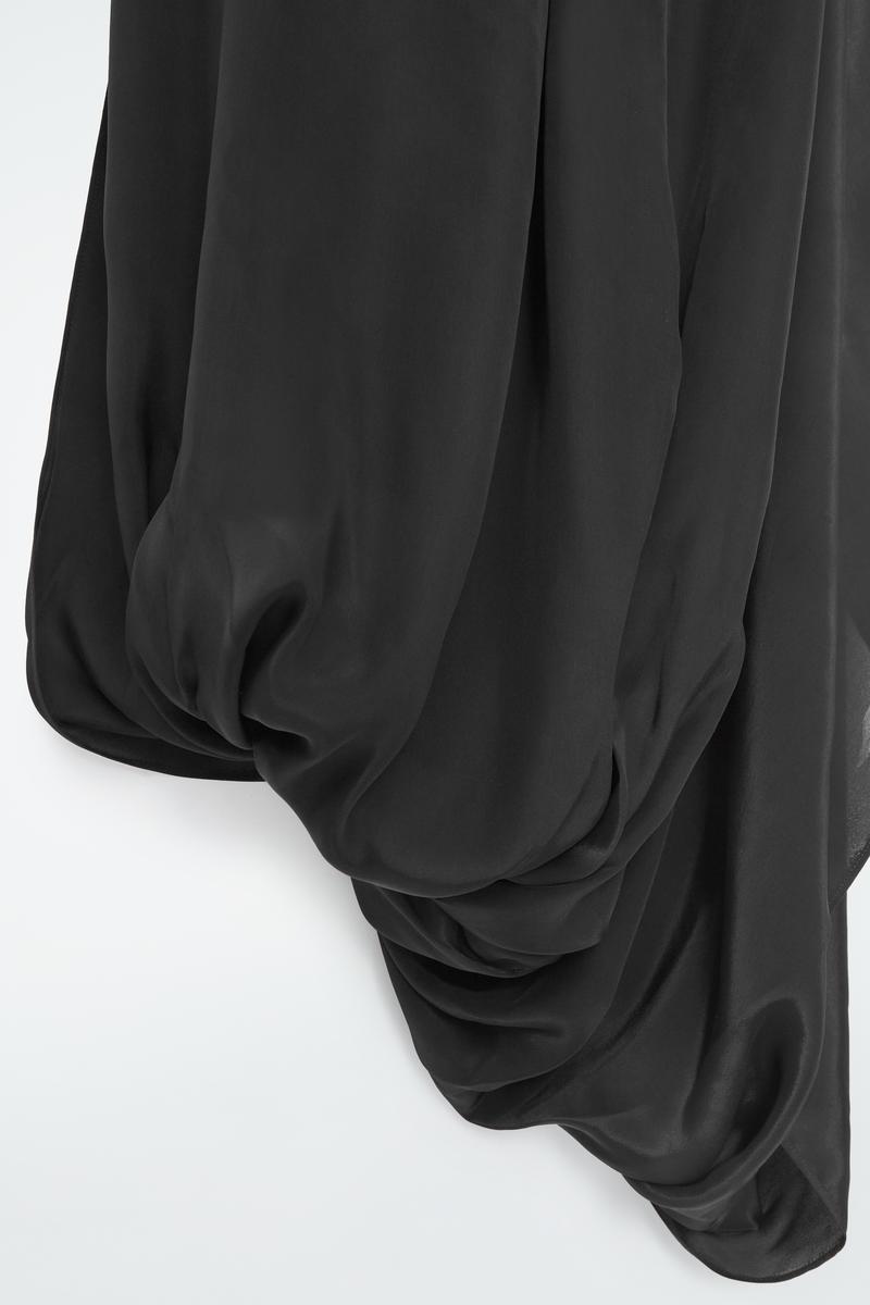 corset top dress midi Midi corset dress with a side slit S / Black