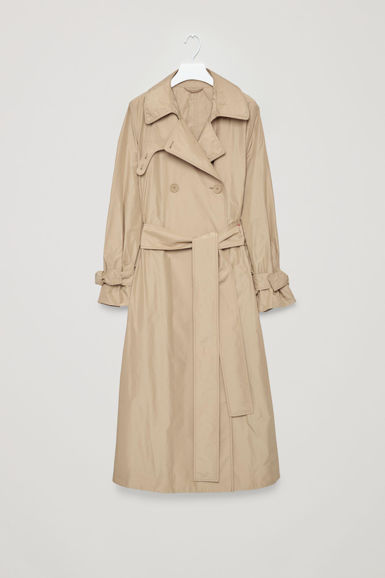 COS Synthetic Oversized Nylon Trench Coat in Sand (Natural) Lyst