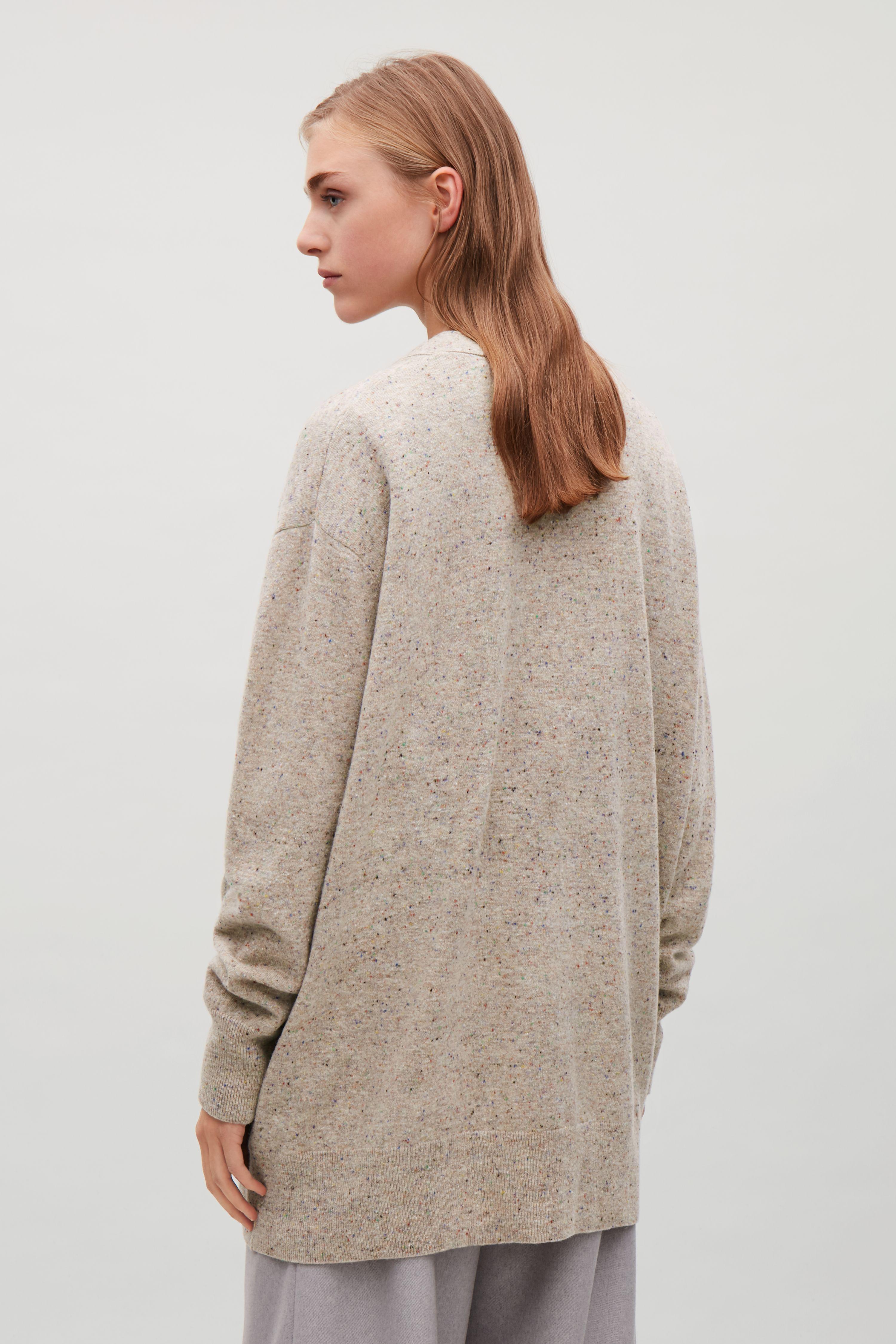 speckled cardigan