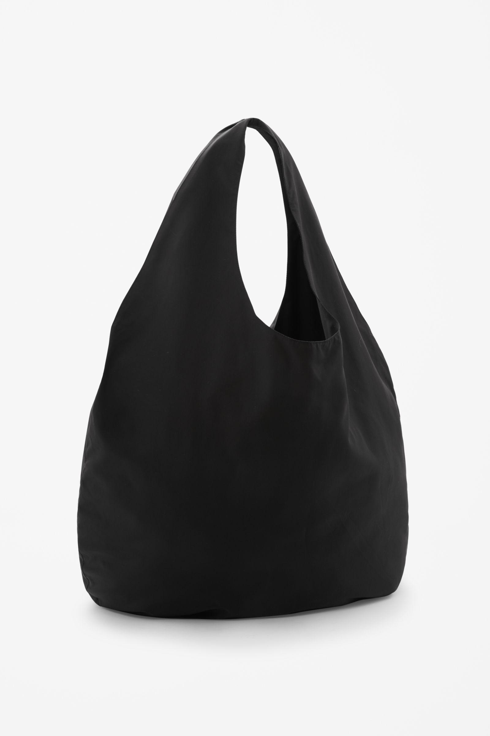 COS Cotton Soft Shopper Bag in Black - Lyst