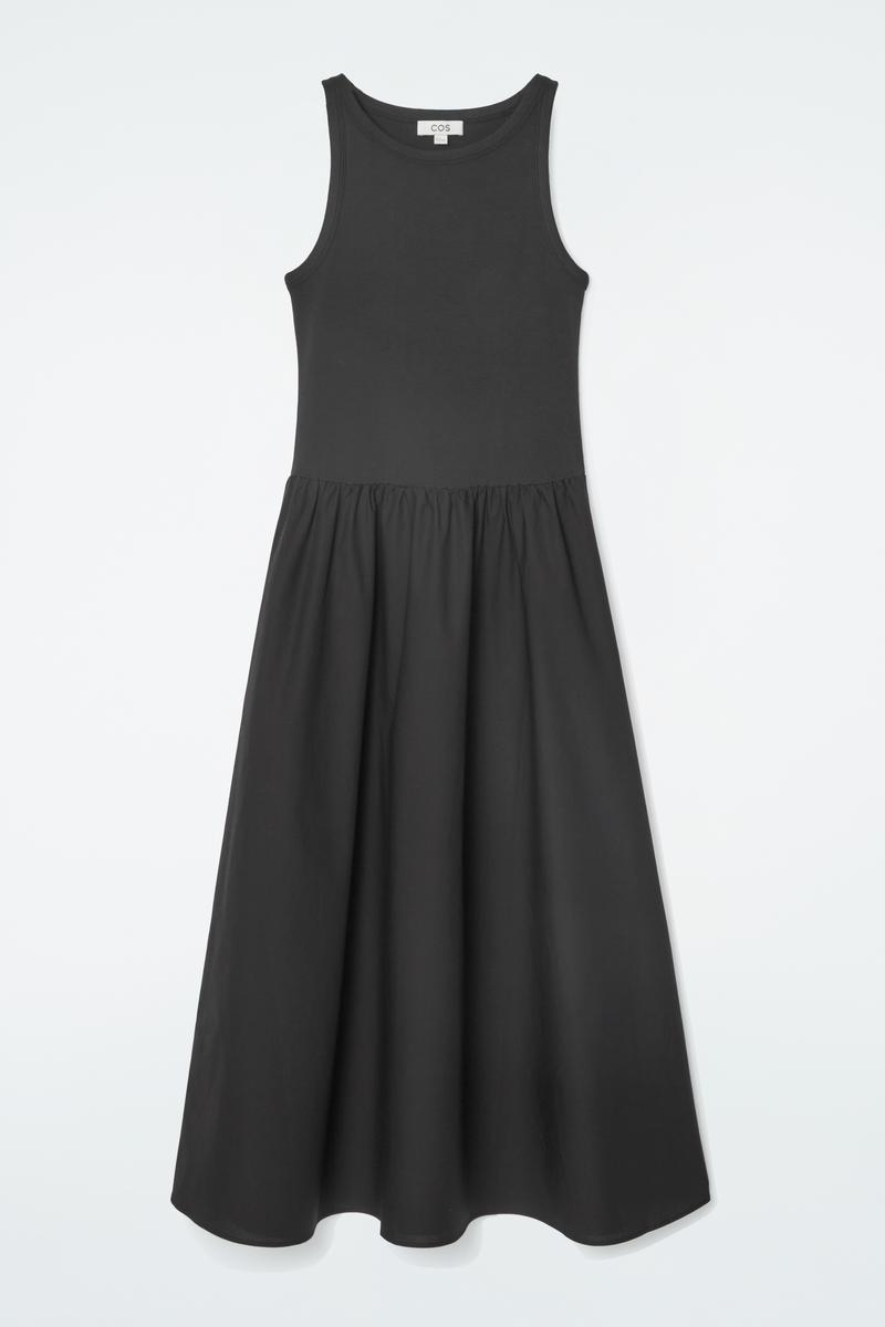 toteme black dress Long-Sleeve Slouch Waist Dress