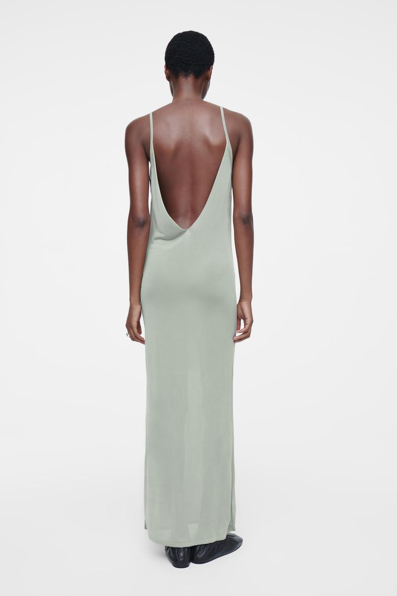 COS The Sheer Knitted Slip Dress in White Lyst UK