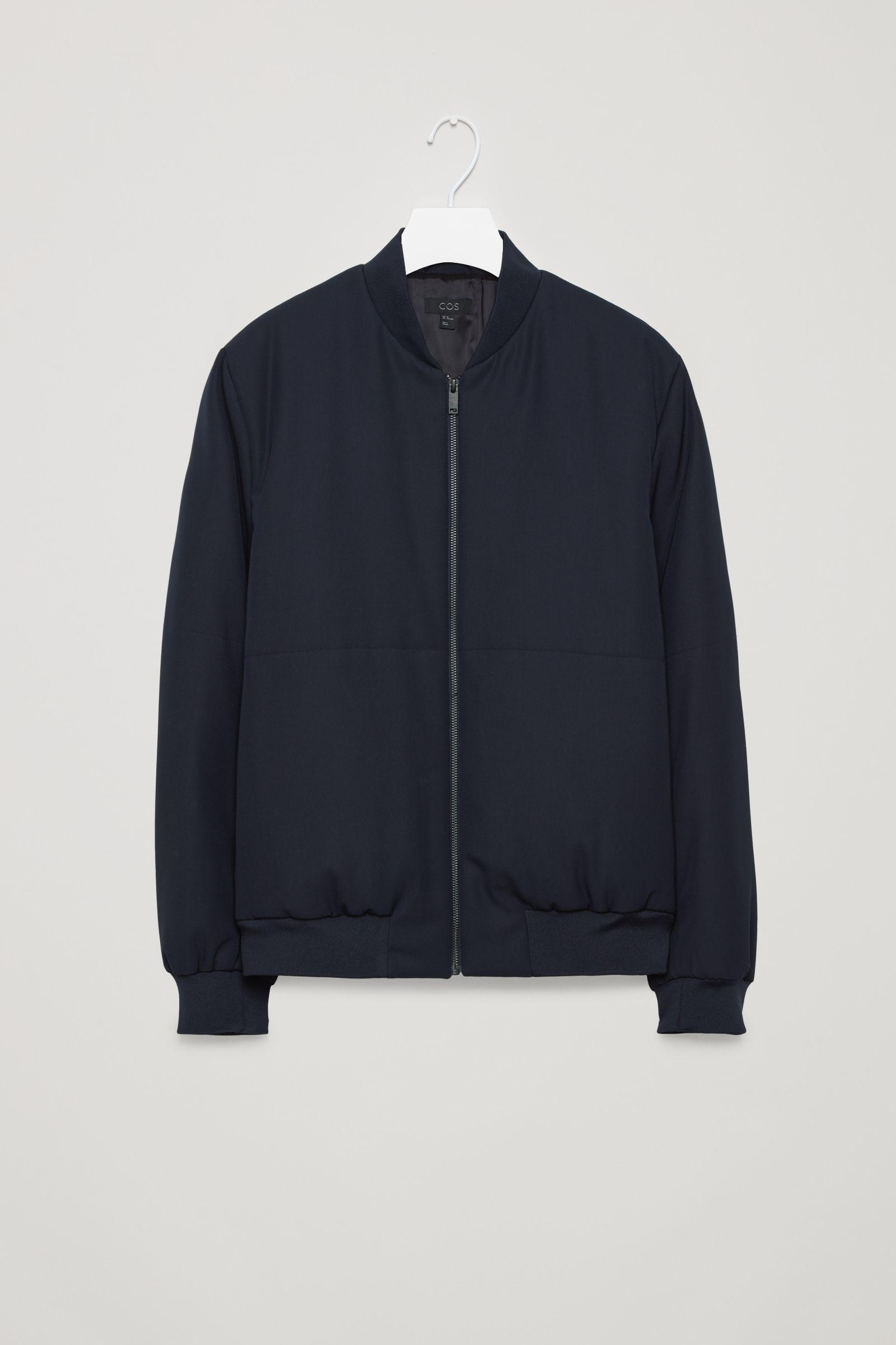 COS Wool-blend Bomber Jacket in Blue for Men | Lyst COS Wool-blend Bomber Jacket in Blue for Men | Lyst