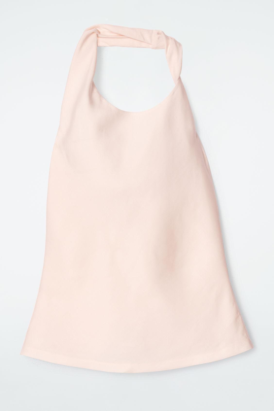 strapless open back dress Camelia Pink Floral Embroidered Maxi Dress – Frock and Frill main image 1
