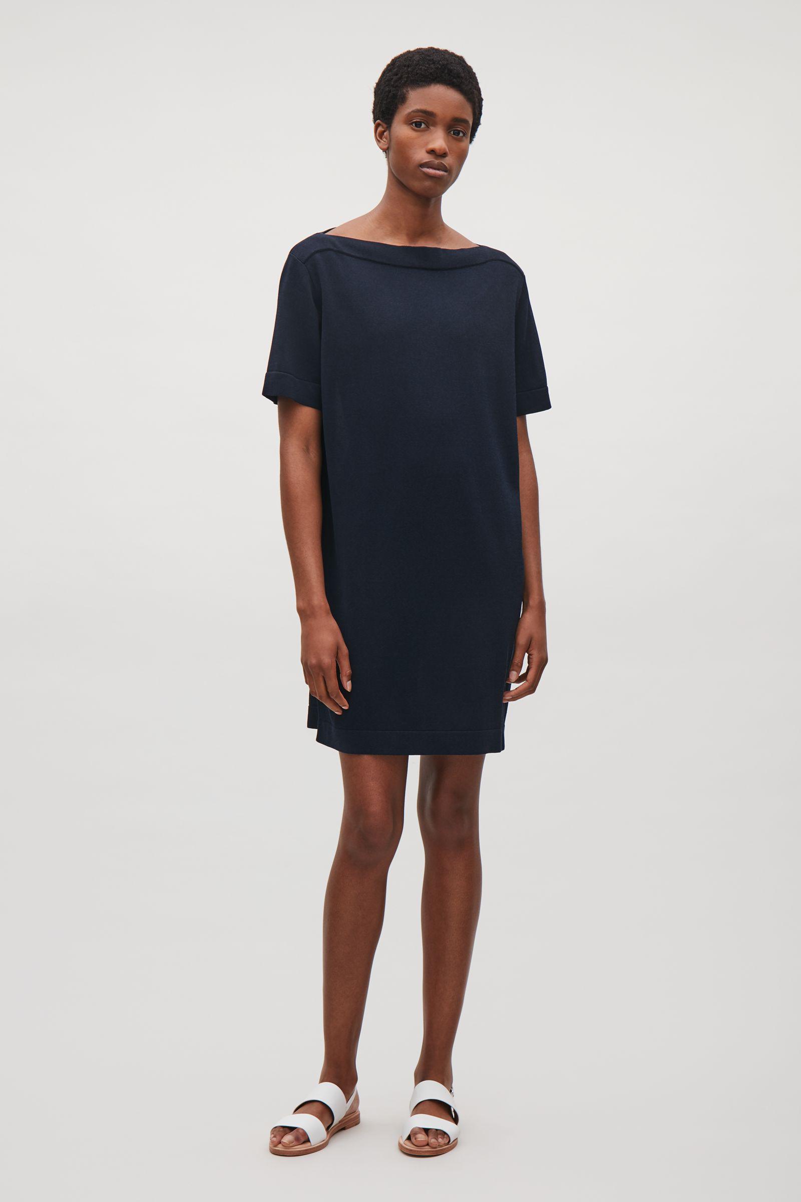 wide neck gown