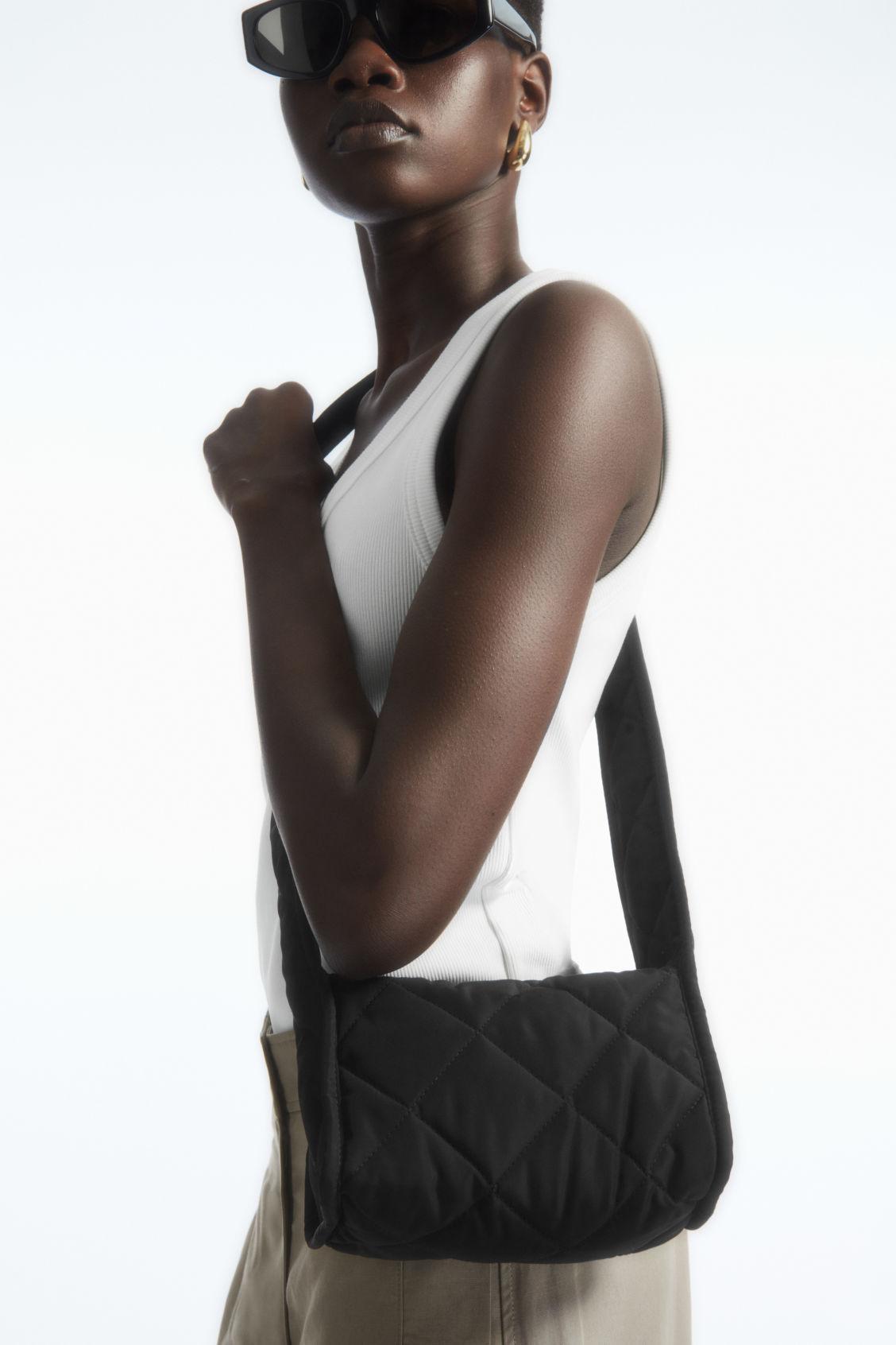 COS Mini Diamond-quilted Crossbody in Black | Lyst