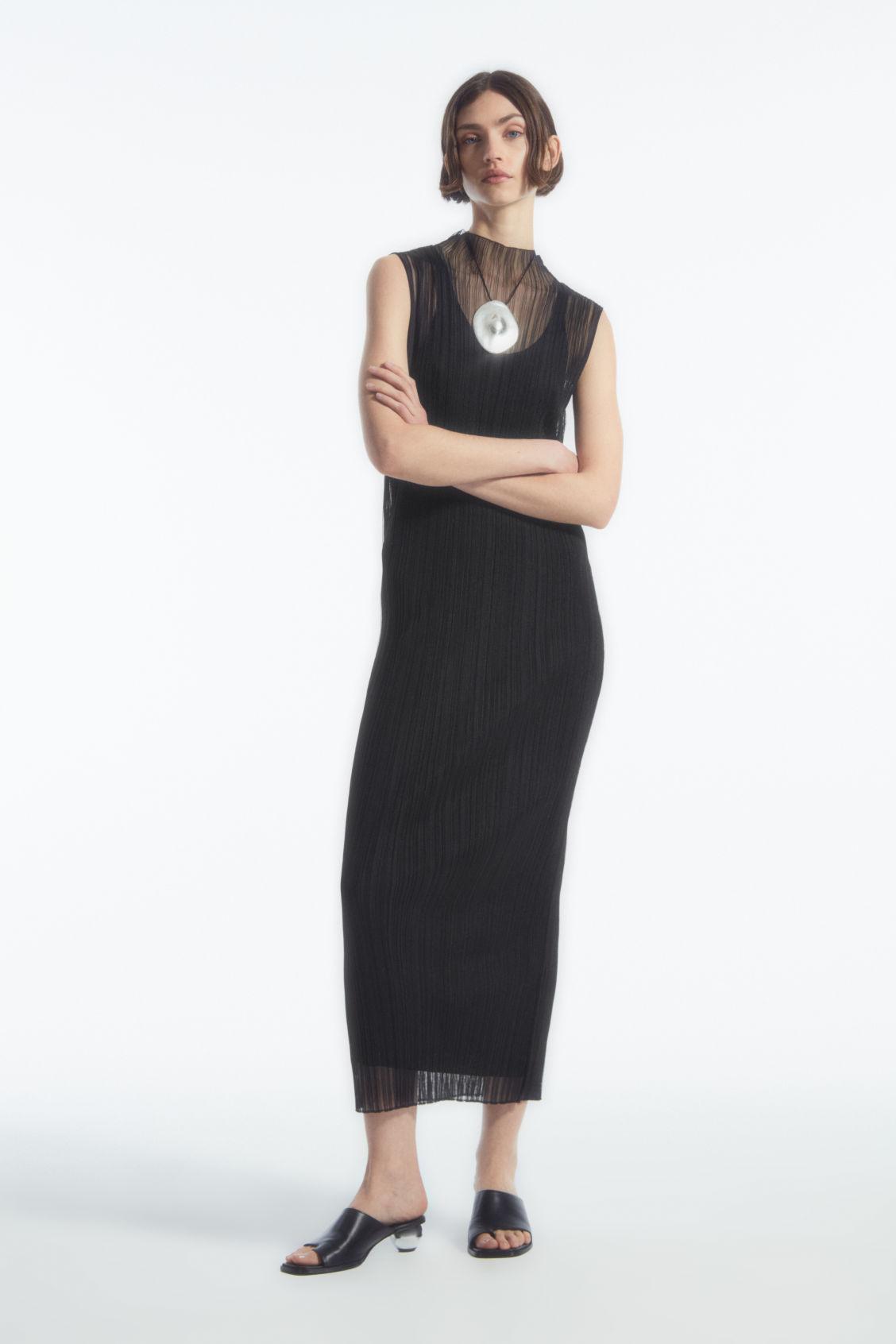 sheer pliss midi dress Buy Sosandar Black Plisse Wrap Midi Dress from Next USA
