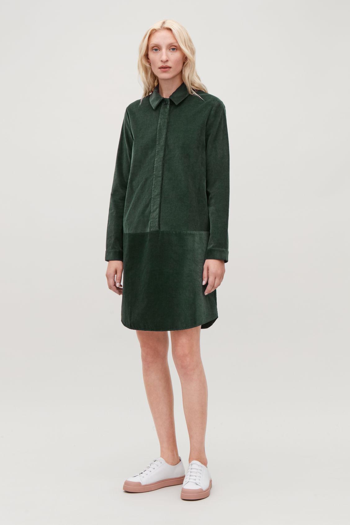 COS A-line Corduroy Shirt Dress in ...