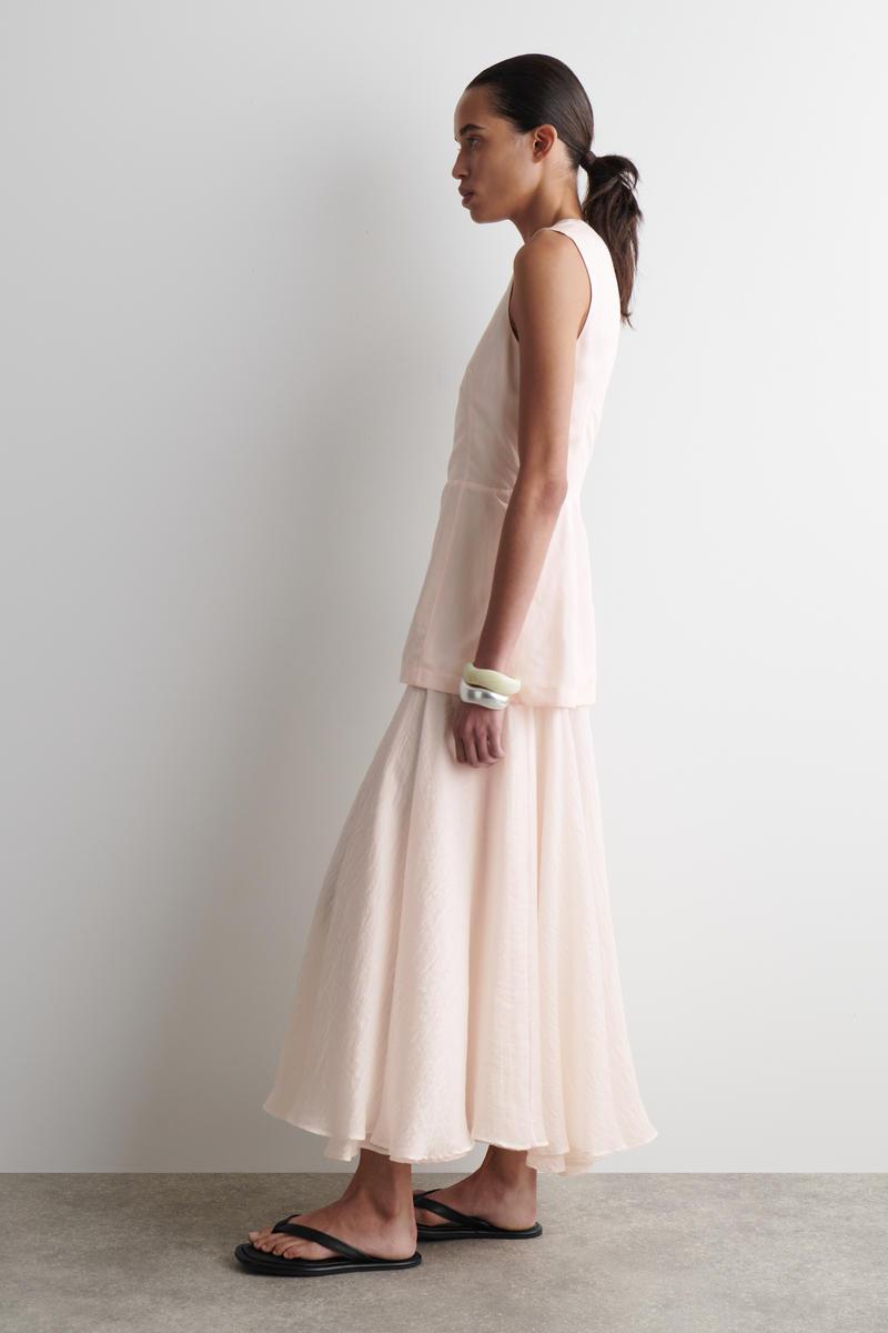 COS Layered Peplum Midi Dress in Pink | Lyst COS Layered Peplum Midi Dress in Pink | Lyst
