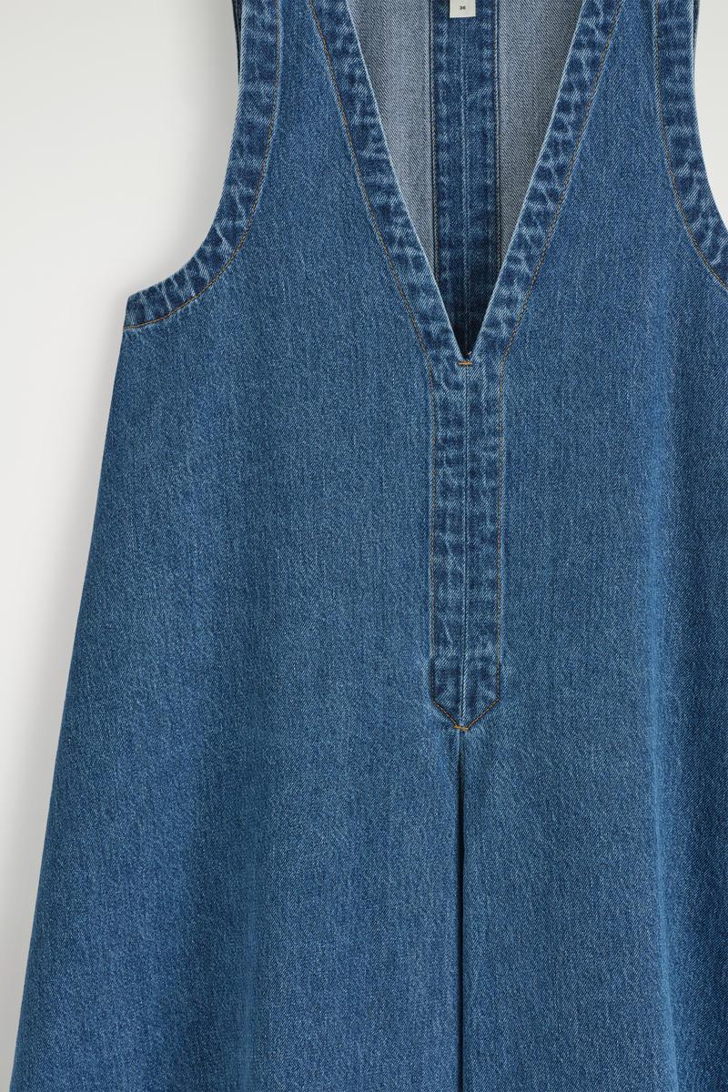 white christmas dresses Womens Denim Chambray Collared Babydoll Mini Dress Delias- Blue – Dolls Kill main image 0