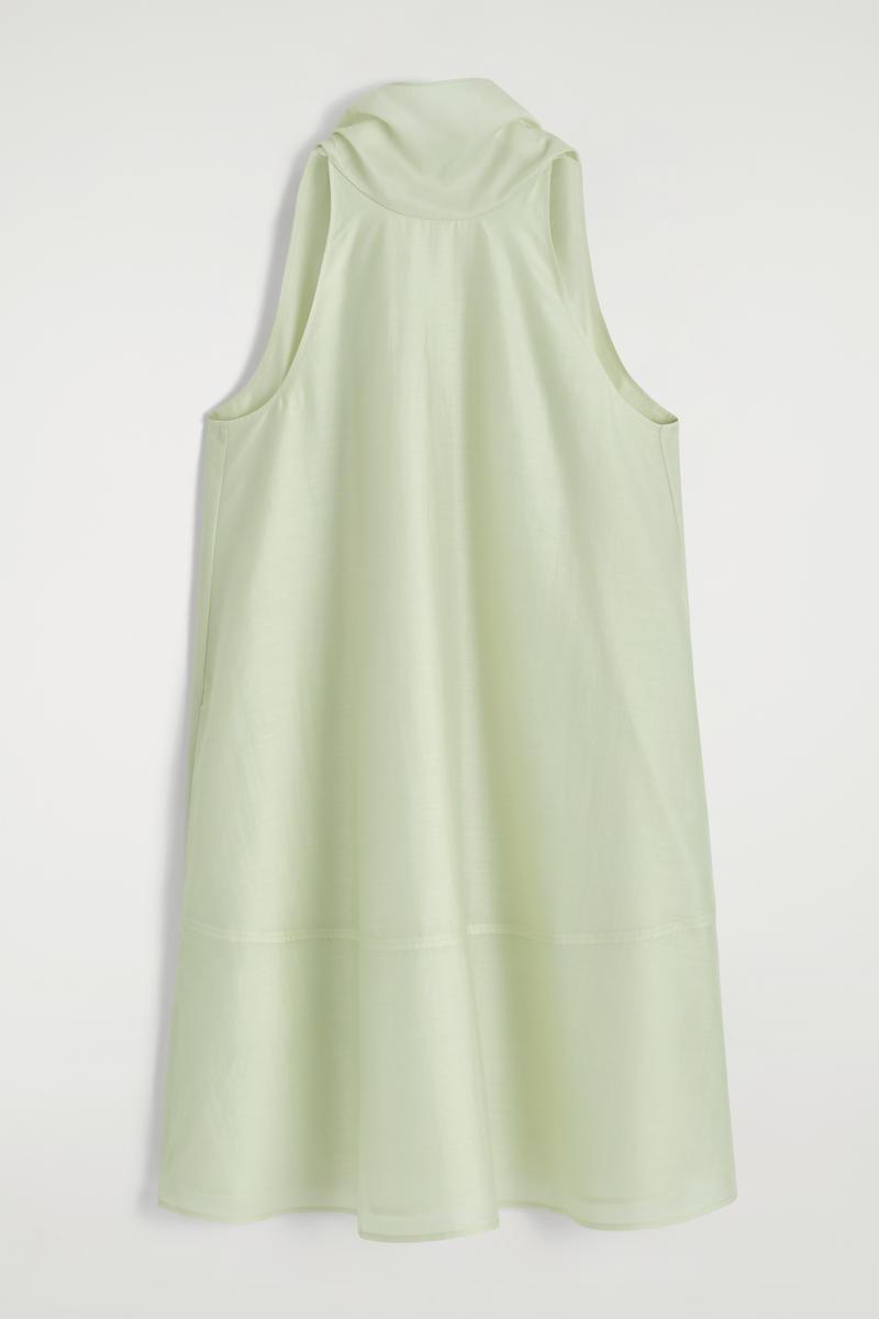 COS Fluid Halterneck Mini Dress in Green | Lyst COS Fluid Halterneck Mini Dress in Green | Lyst