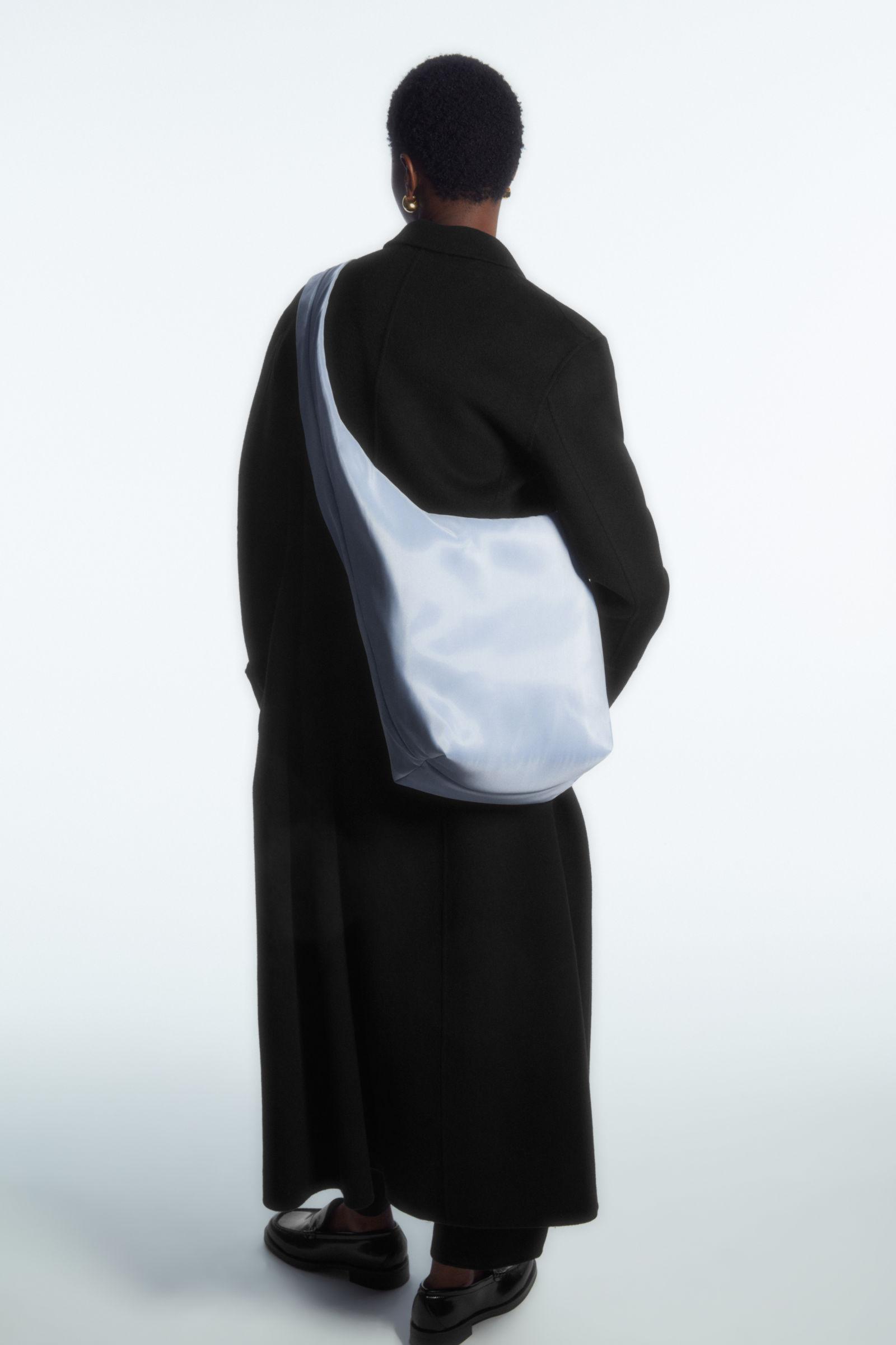 COS High-shine Shoulder Bag in Blue | Lyst UK