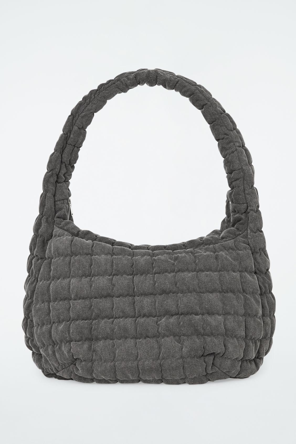 COS Oversized Quilted Crossbody Bag in Gray | Lyst