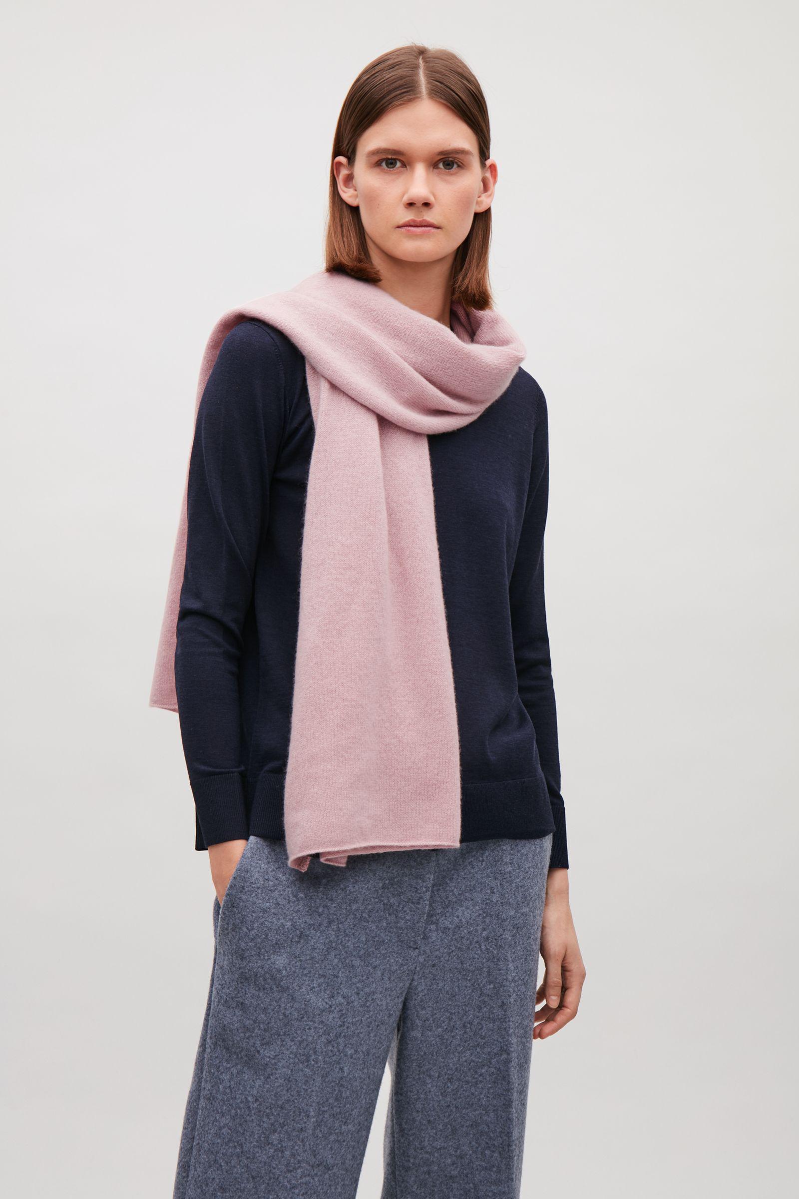 COS Cashmere Scarf in Powder Pink (Pink) - Lyst