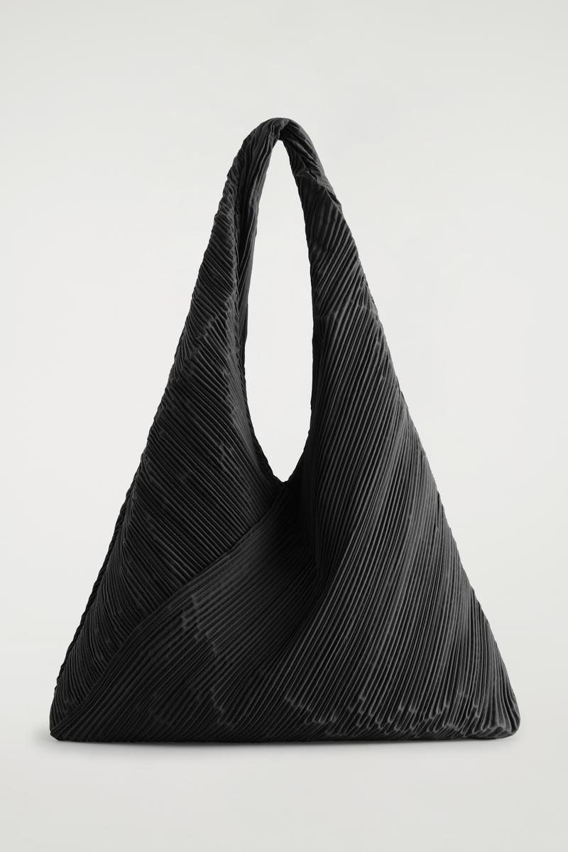COS ブラック ショルダーバッグ COS】 Leather Crossbody Bag Black (COS/ショルダーバッグ