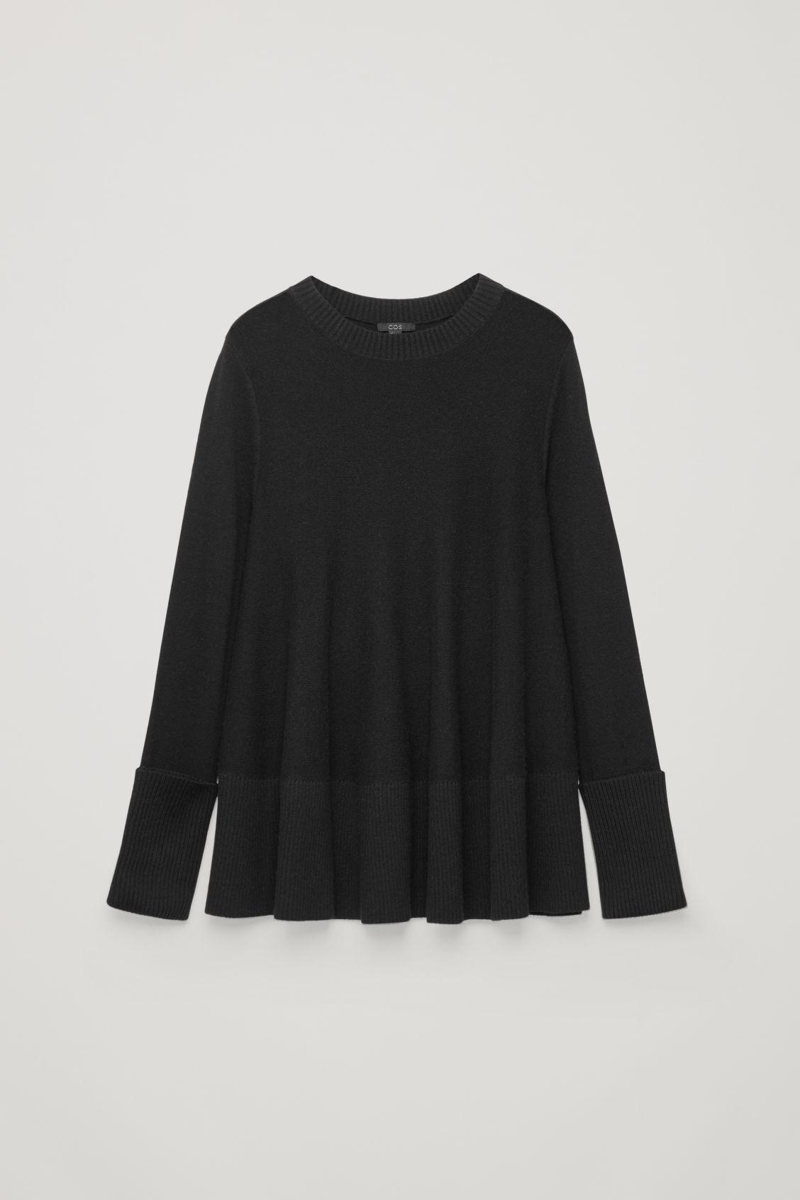 black lambswool jumper