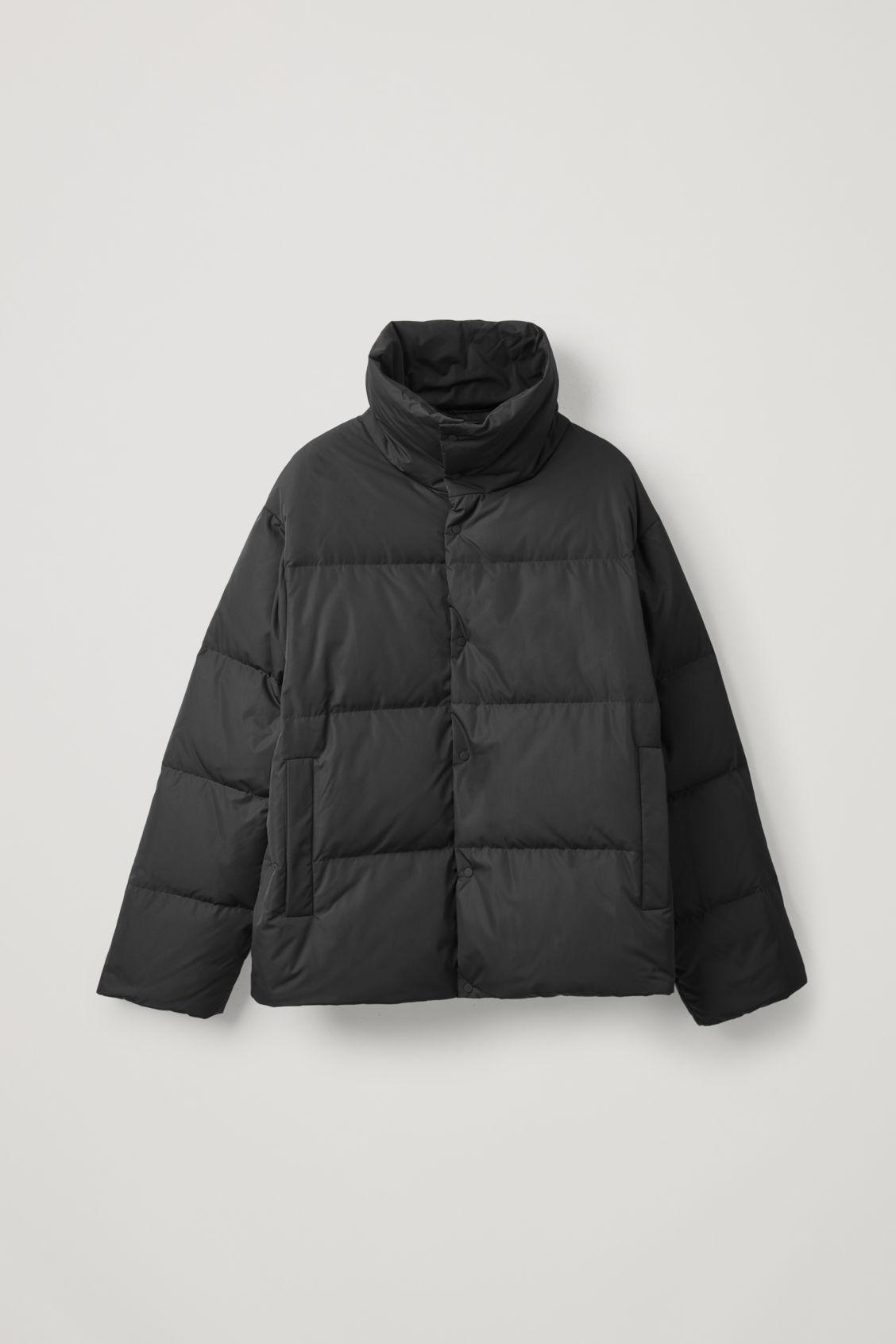 COS Synthetic Down Filled Short Puffer Jacket in Black for Men | Lyst