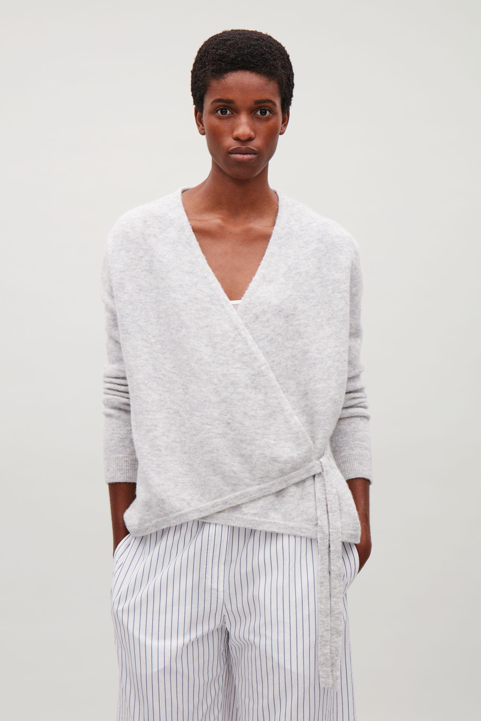 wrap over sweater