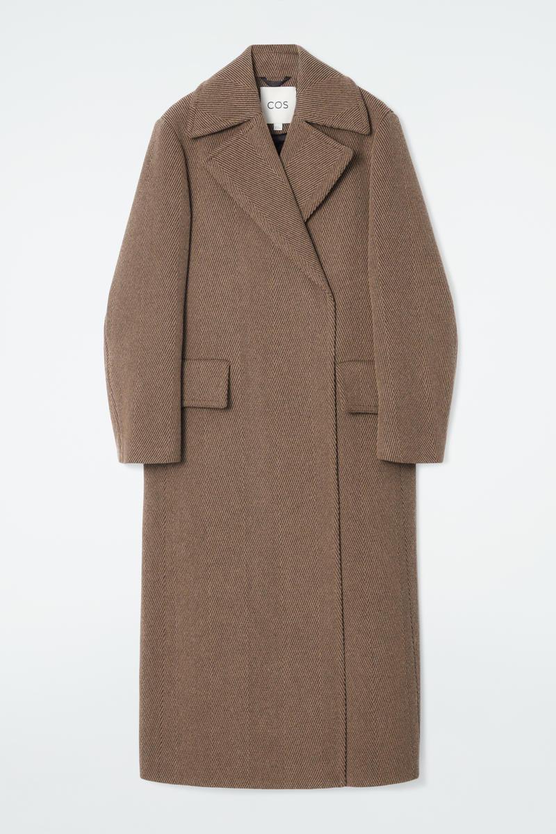 ジャケット・アウター cos Tailored Herringbone Wool Blend Coat COS Tailored Herringbone Wool-Blend Coat | endource
