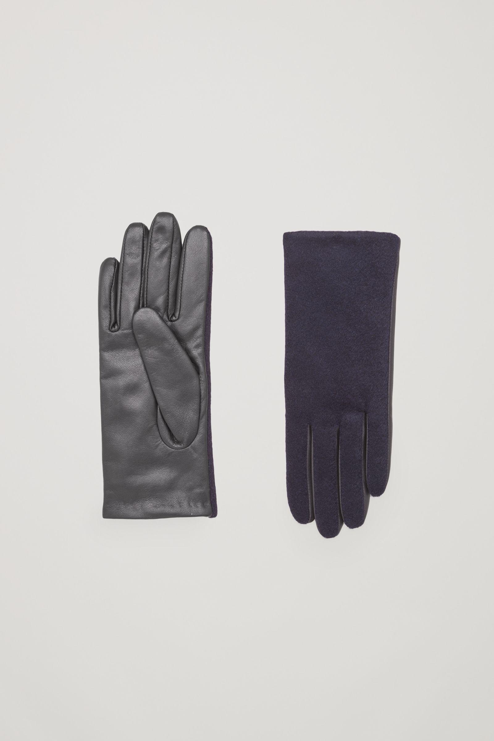 Cos Leather And Wool Gloves - Images Gloves and Descriptions ...