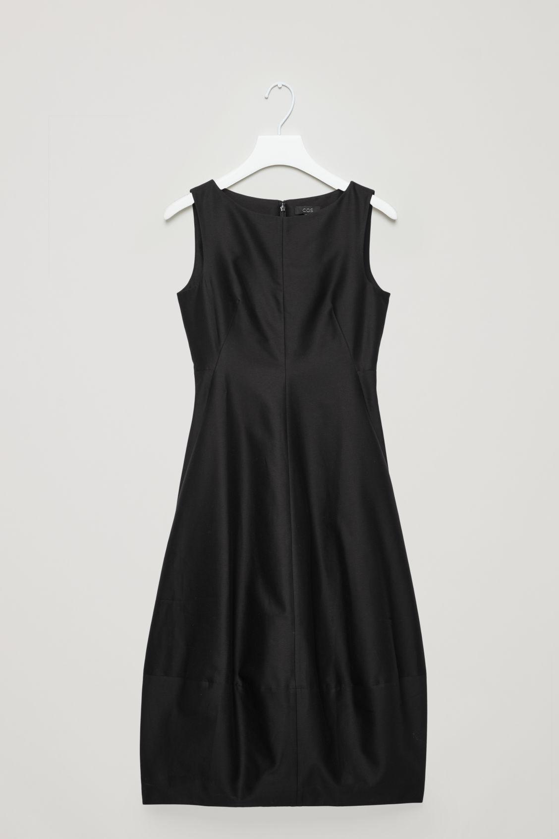 cos cotton silk cocoon dress
