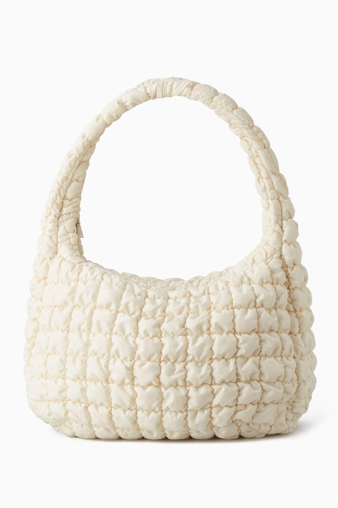 【COS】 Quilted Micro Bag Off White QUILTED MINI BAG - OFF-WHITE | COS