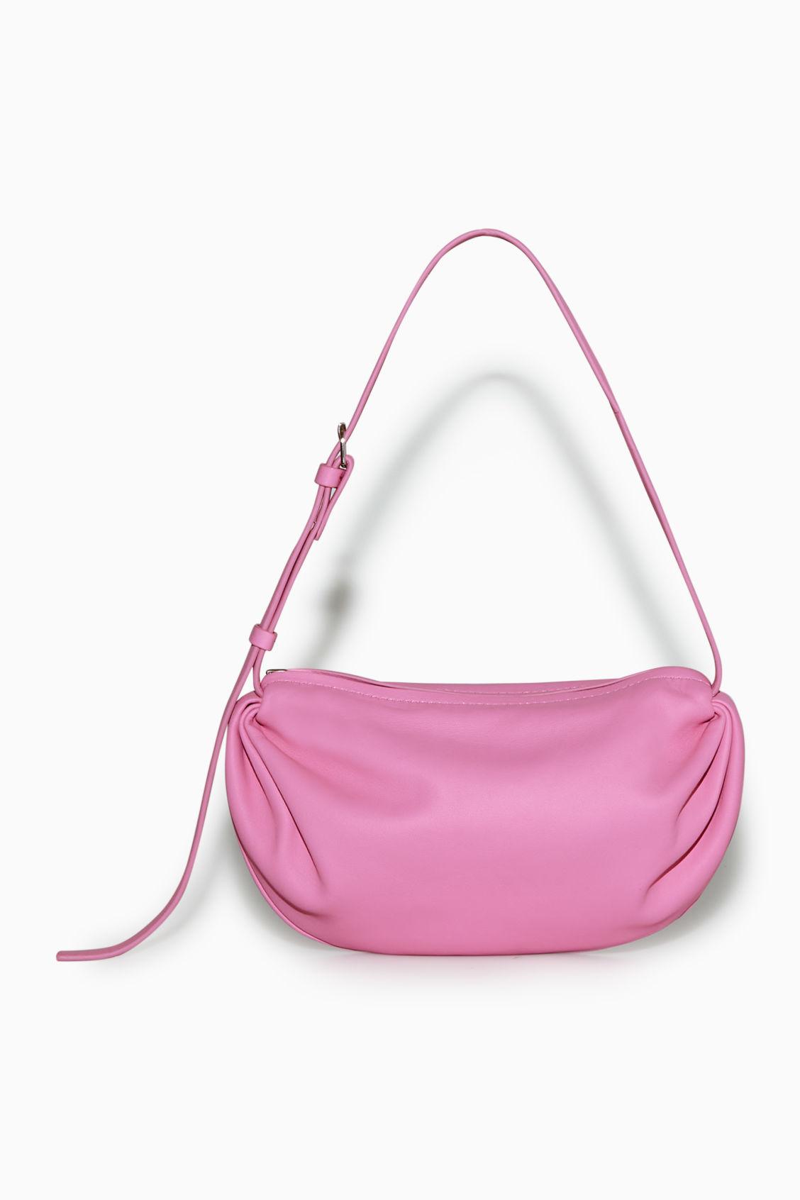 COS Gathered Leather Shoulder Bag in Pink Lyst