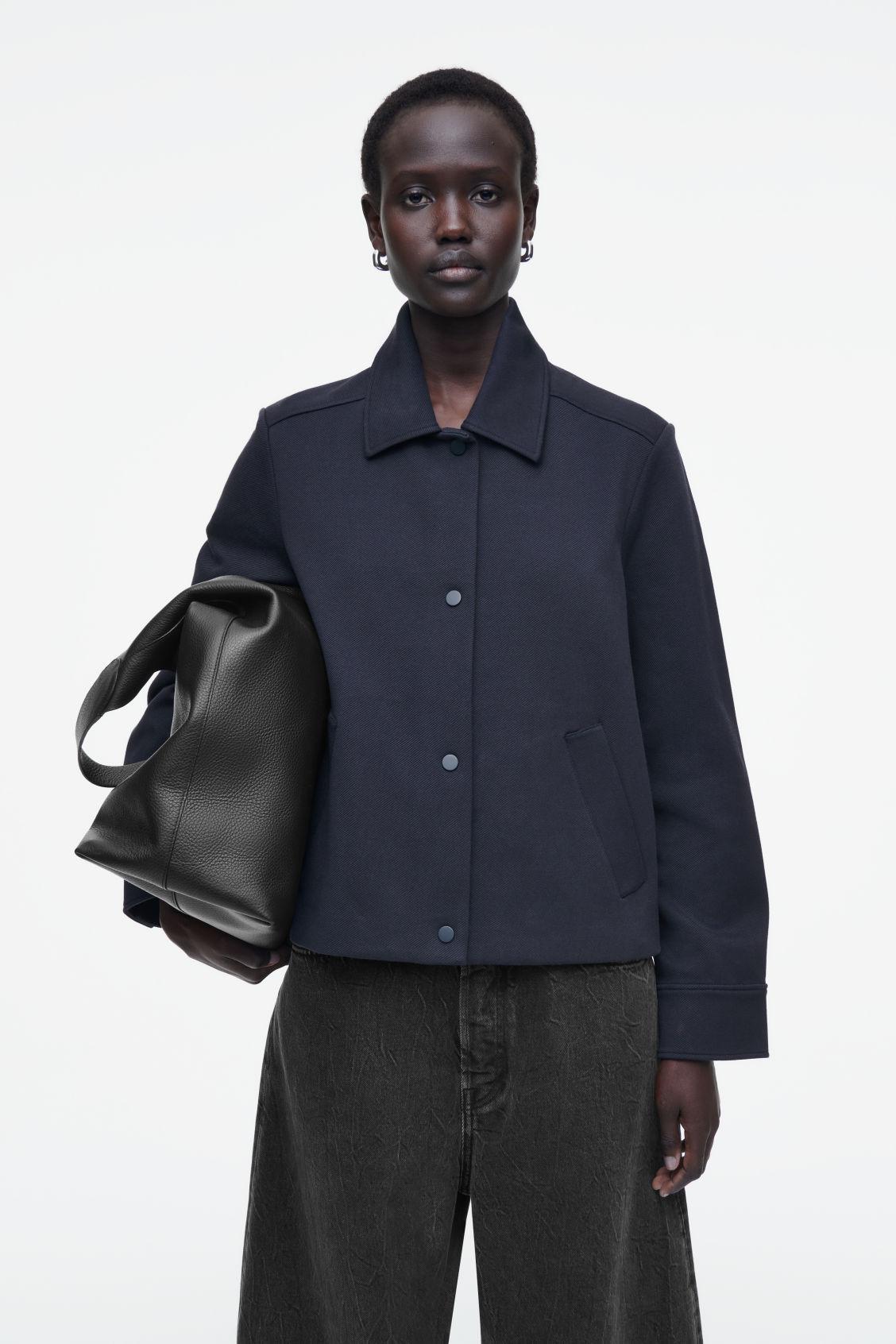 COS Trapeze Utility Jacket in Blue | Lyst