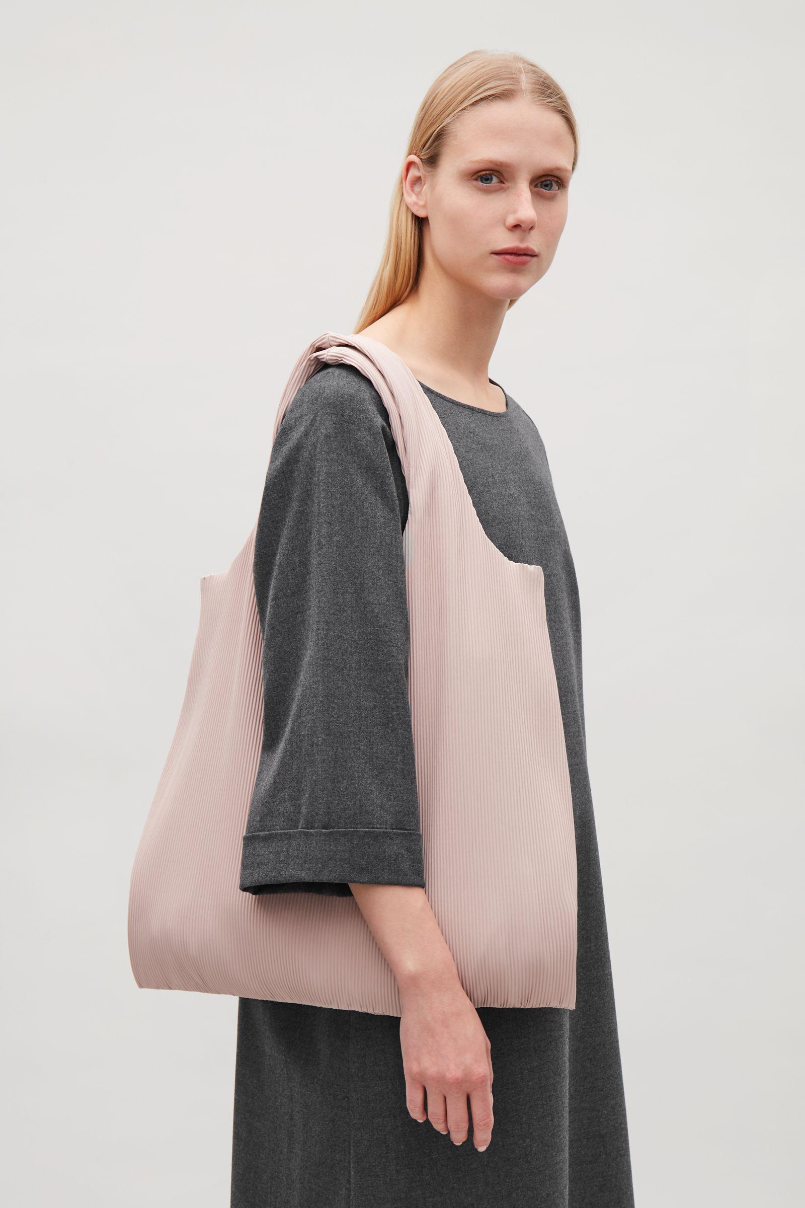 Cos Pleated Fabric Shopper 2024 www.alhudapk