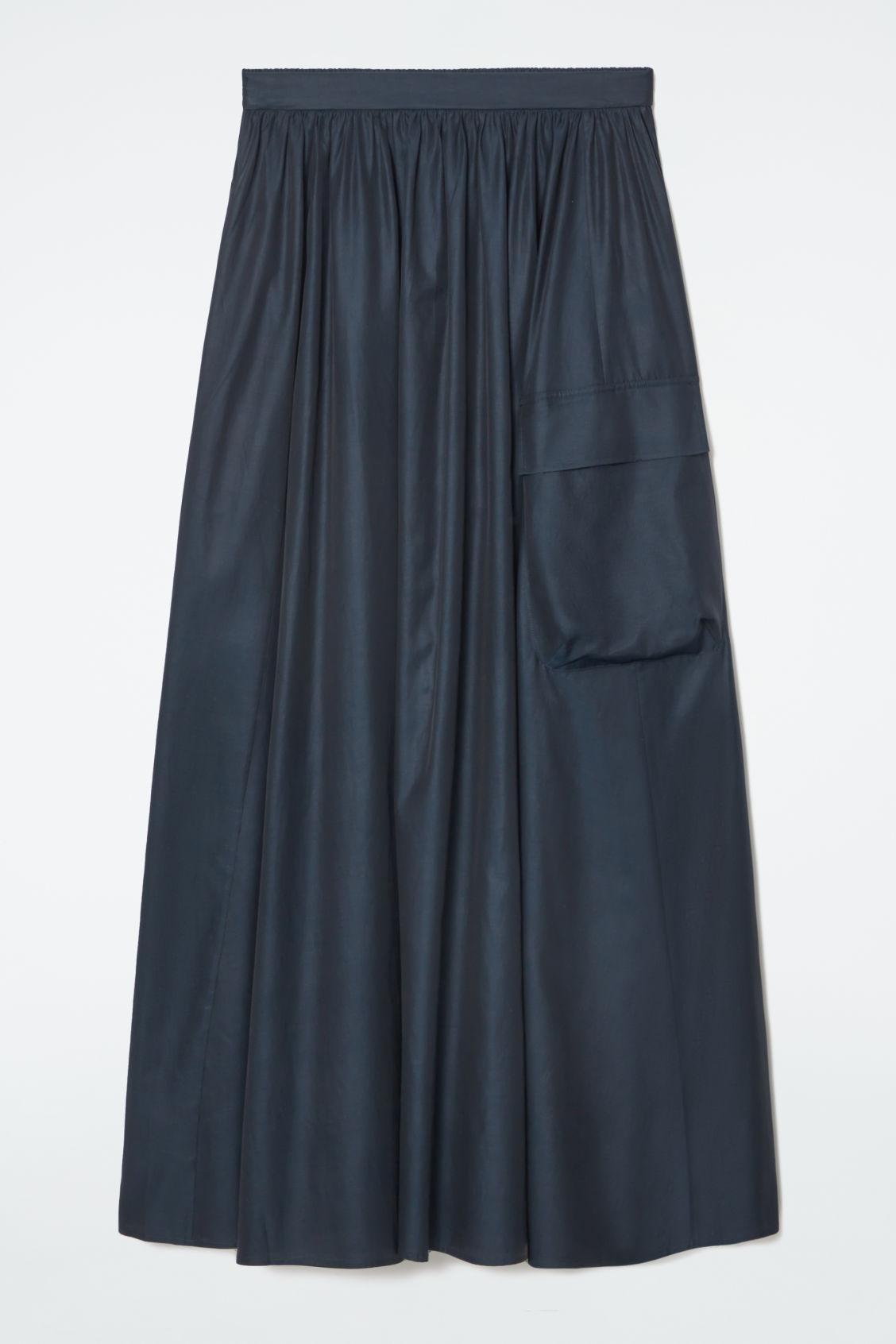 COS Utility A-line Maxi Skirt in Blue | Lyst