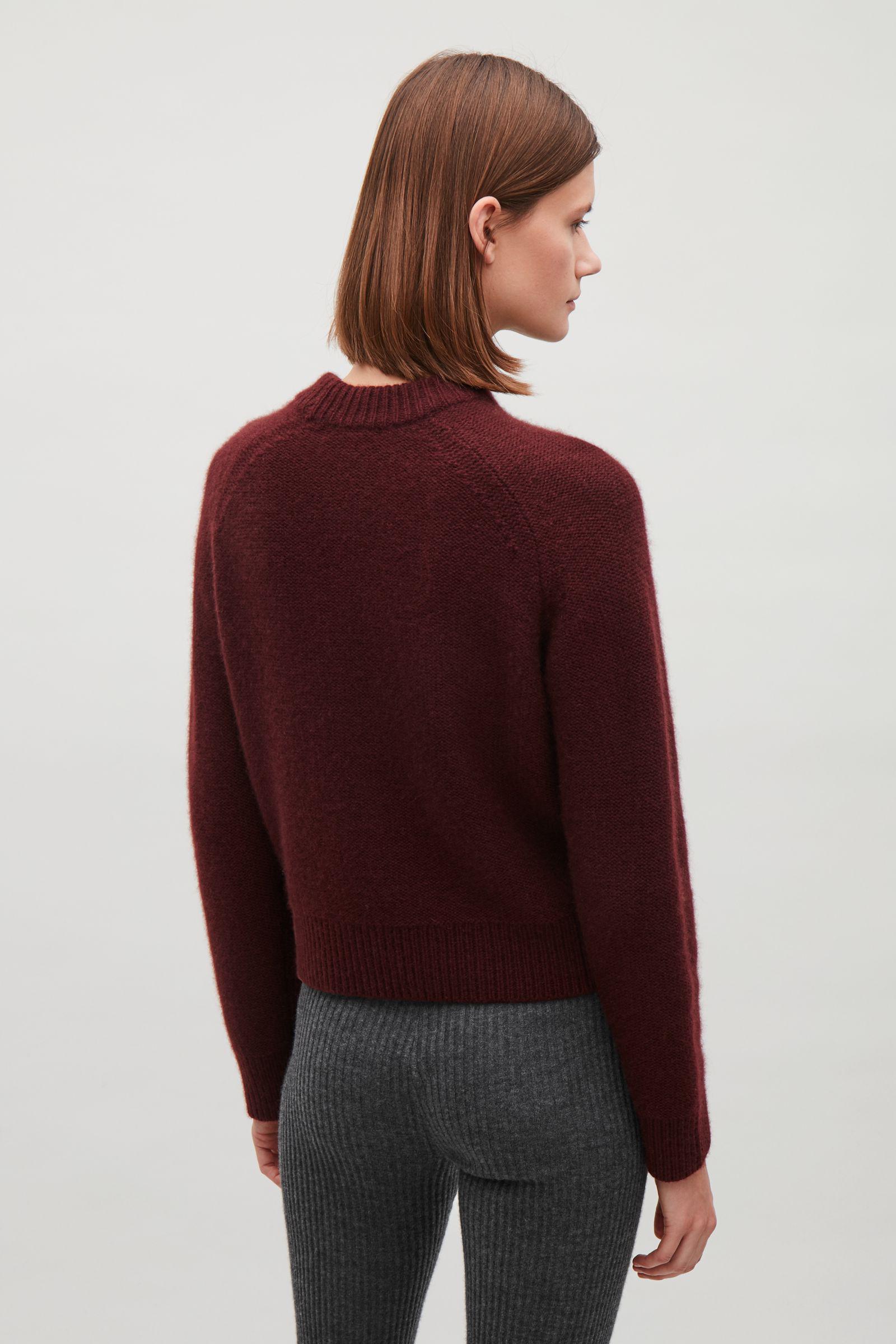 burgundy cashmere jumper