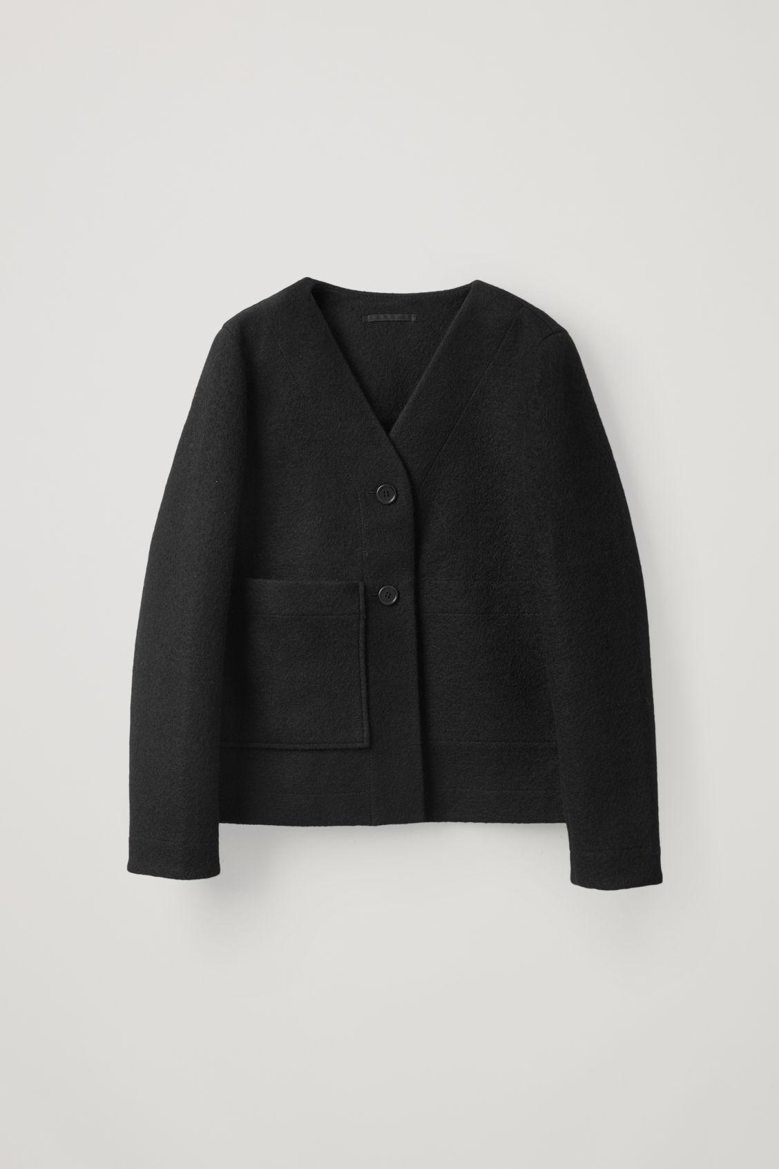boiled wool blazer