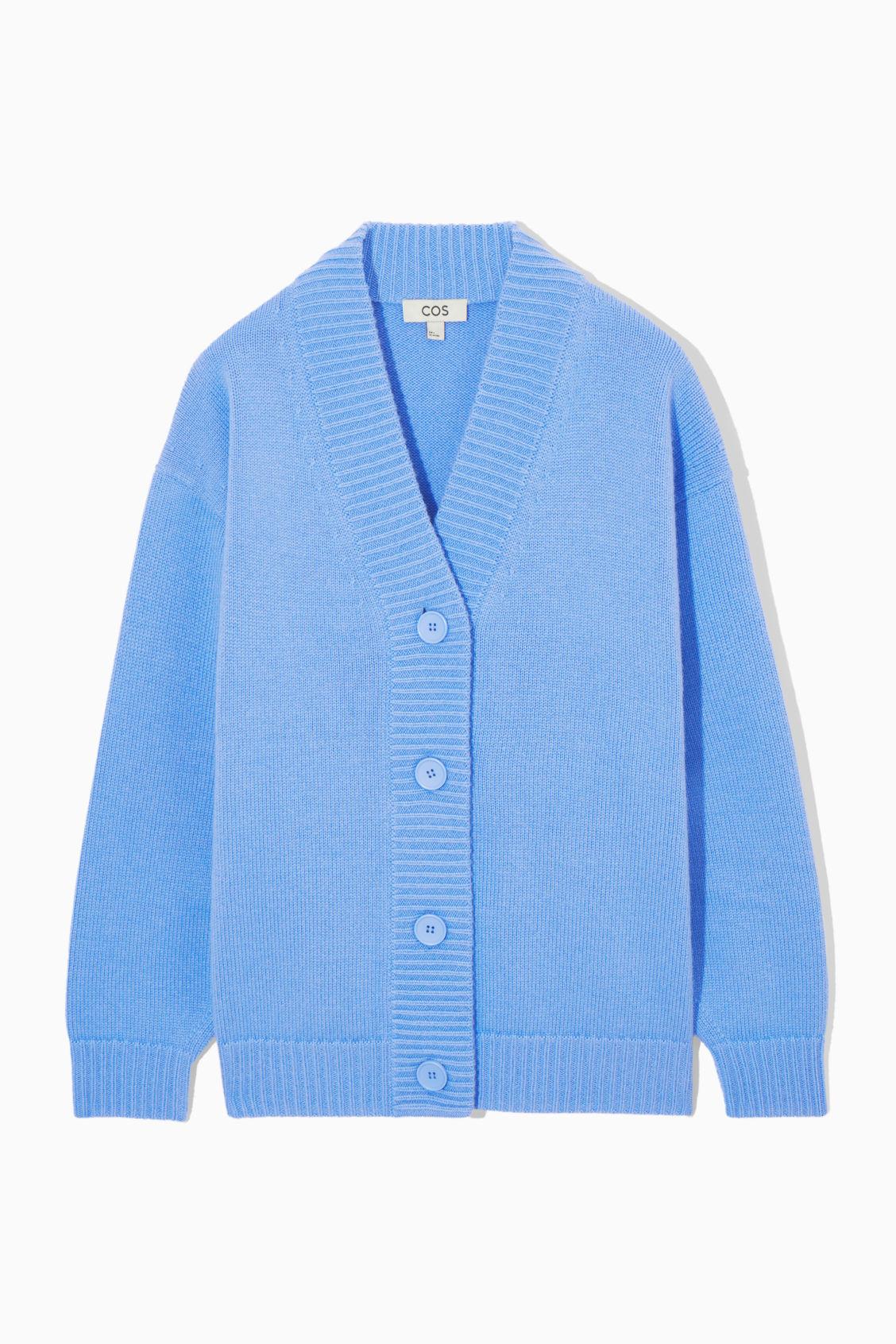 COS Collared Wool-Bouclé Cardigan ライトブルー COS Collared Wool-Bouclé Cardigan | endource