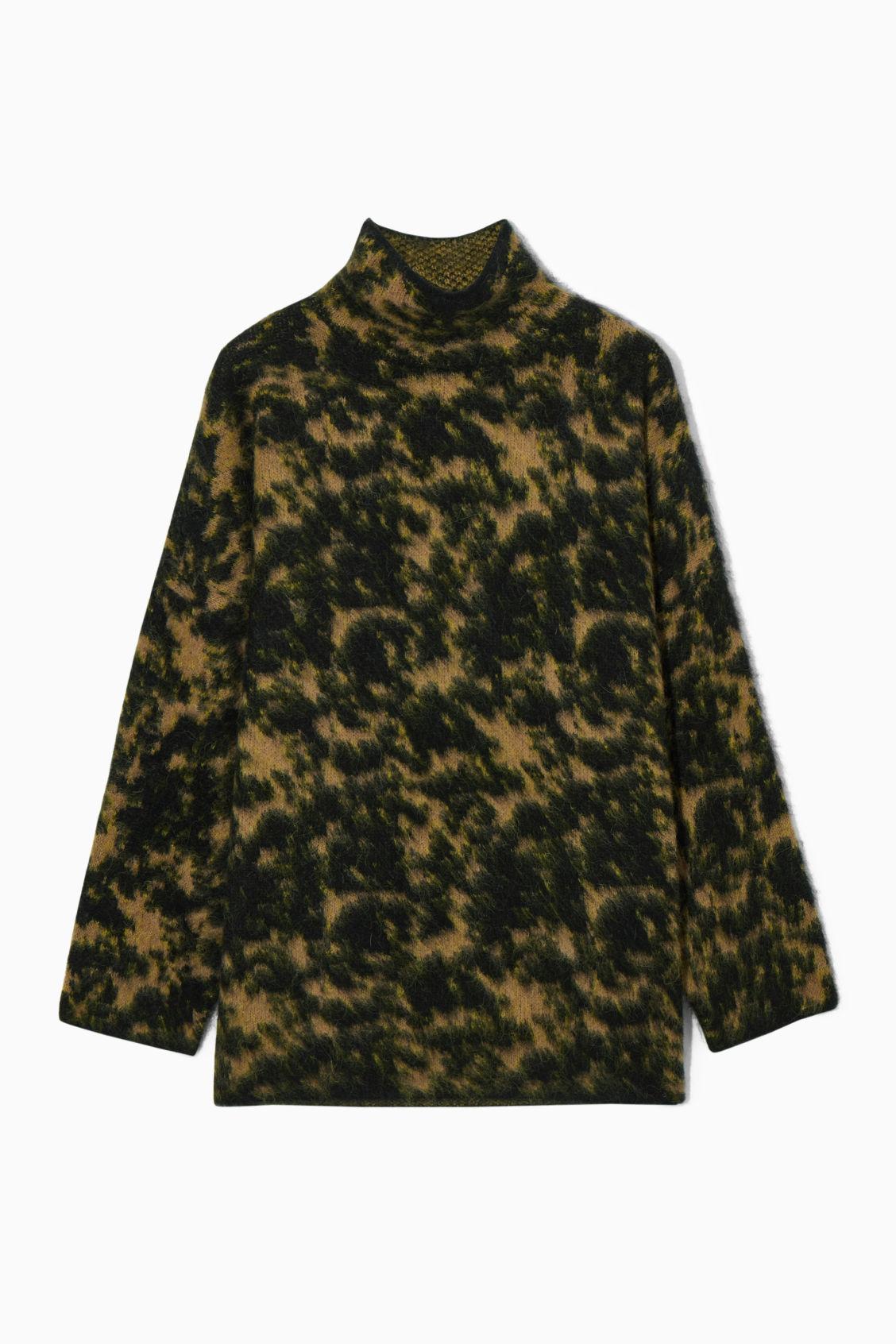 COS Tortoiseshell-jacquard Alpaca-blend Sweater in Green | Lyst COS Tortoiseshell-jacquard Alpaca-blend Sweater in Green | Lyst