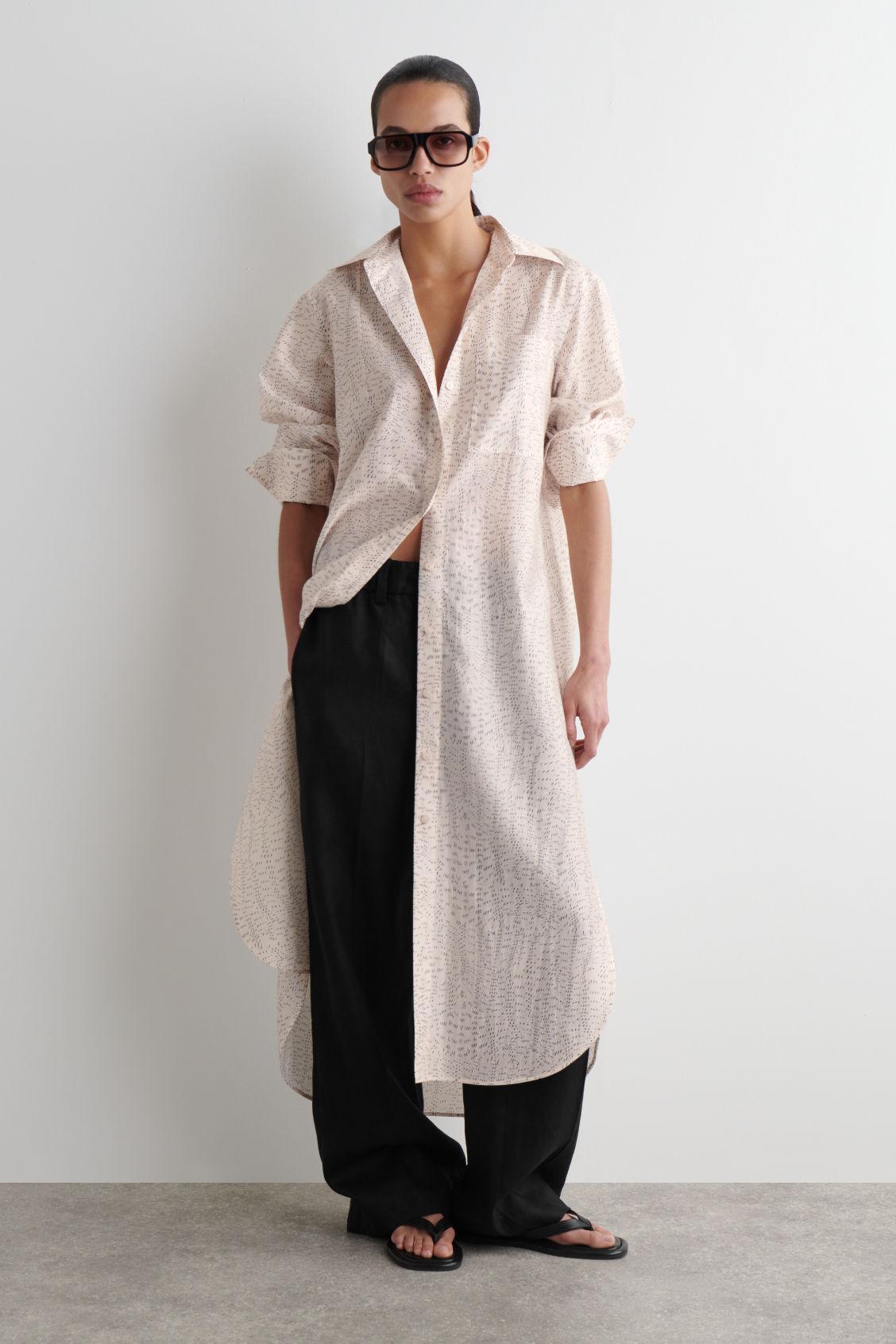 COS Printed Fluid Shirt Dress in Pink | Lyst COS Printed Fluid Shirt Dress in Pink | Lyst