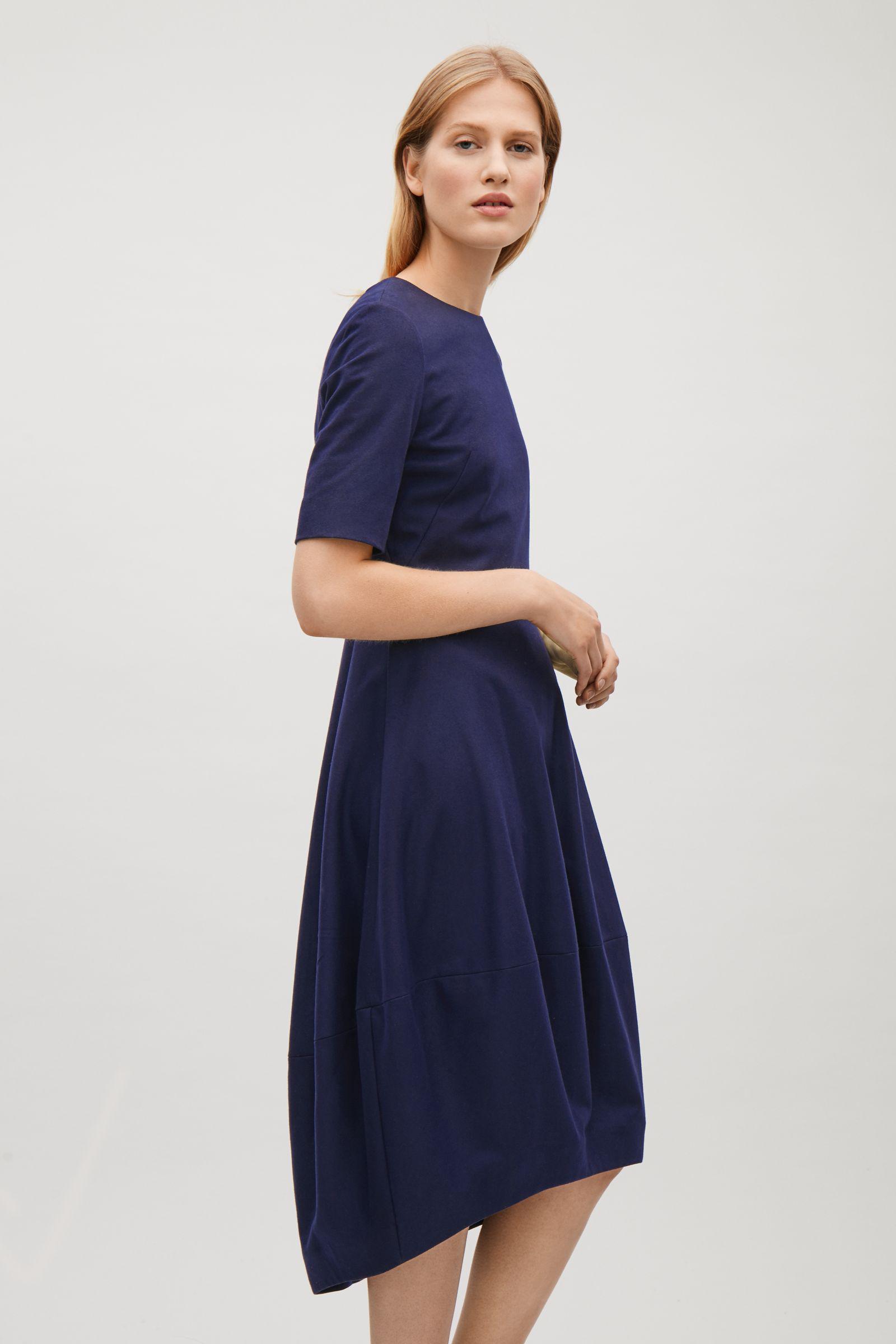 cos navy blue dress