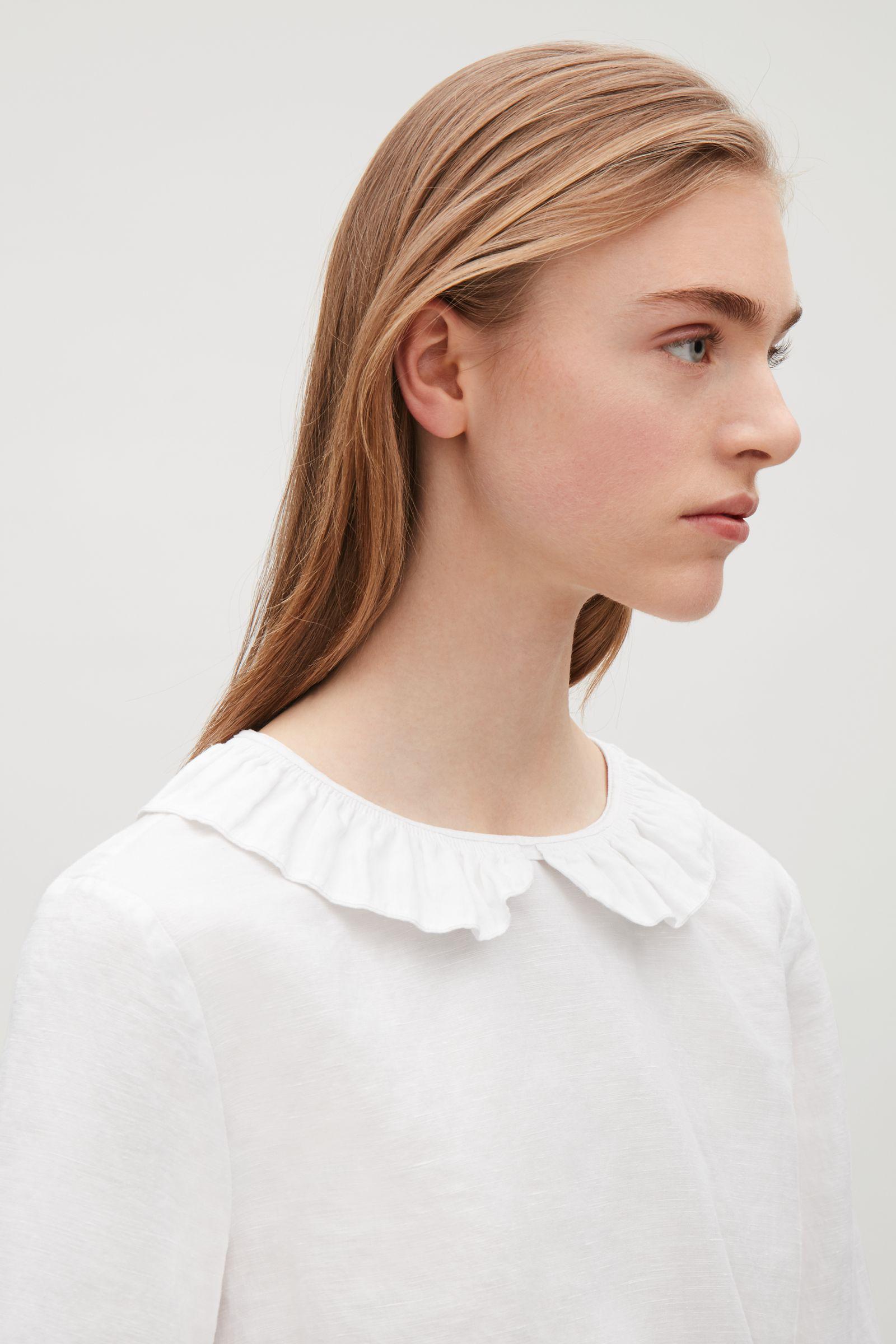 frill neck blouses