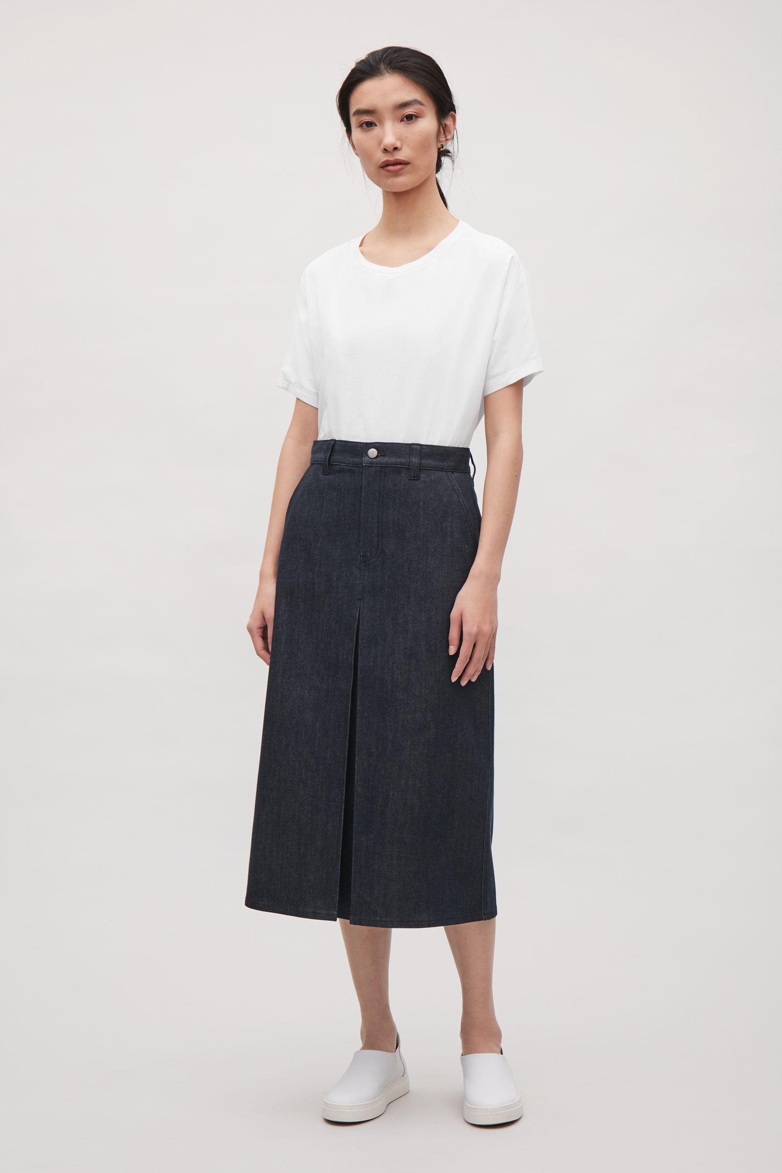 cos denim skirt