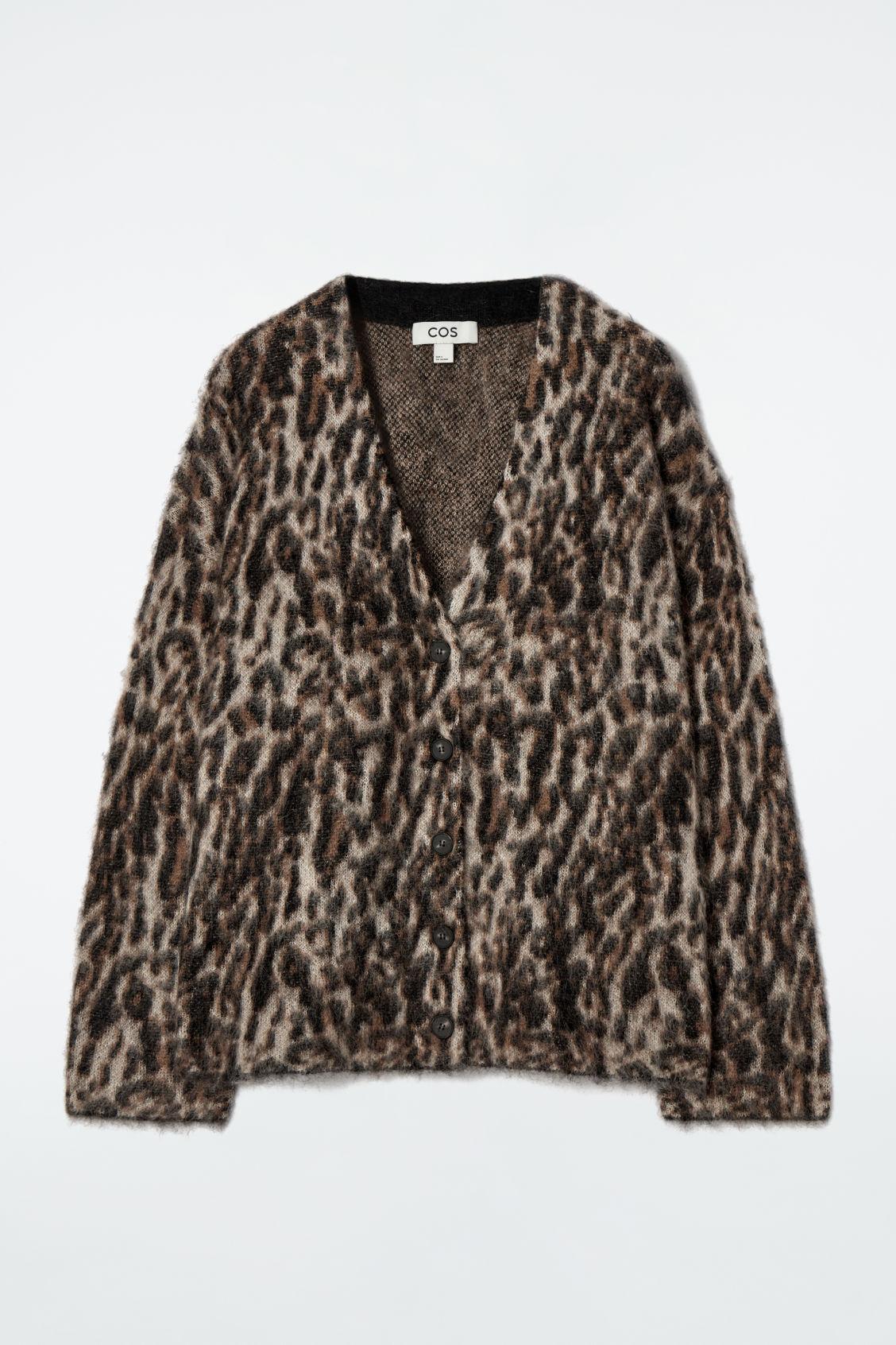 トップス 23SS DAIRIKU Leopard Mohair MIX Cardigan Needles Mohair Cardigan - Leopard – unexpected store