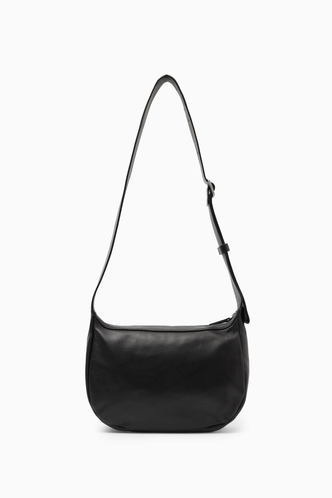 【COS】◆CROSSBODY SADDLE BAG - BLACK◆1219190001◆ CROSSBODY SADDLE BAG - NYLON - BLACK | COS