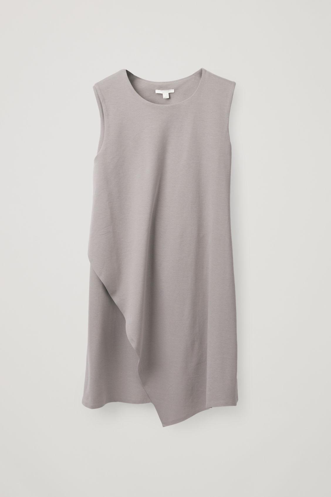 Cos sleeveless cotton wrap dress Clearance