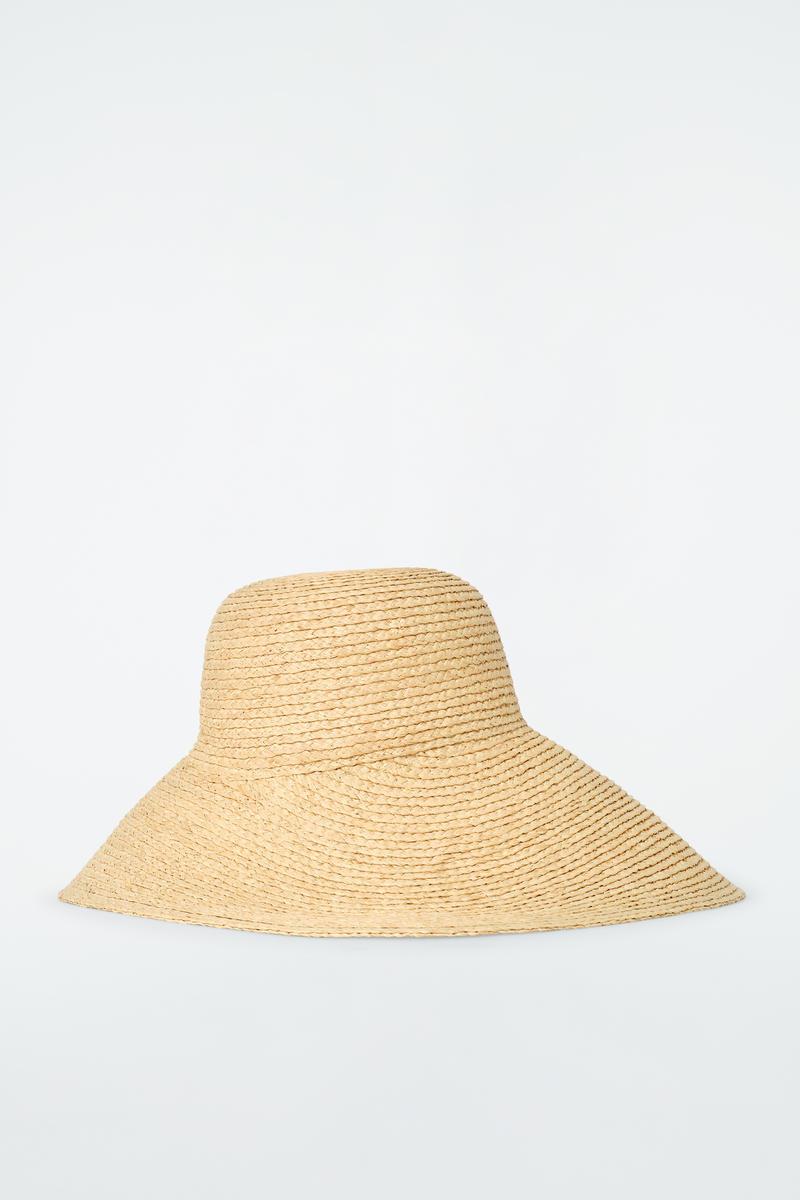 COS Wide-brim Straw Hat in White | Lyst display picture 2