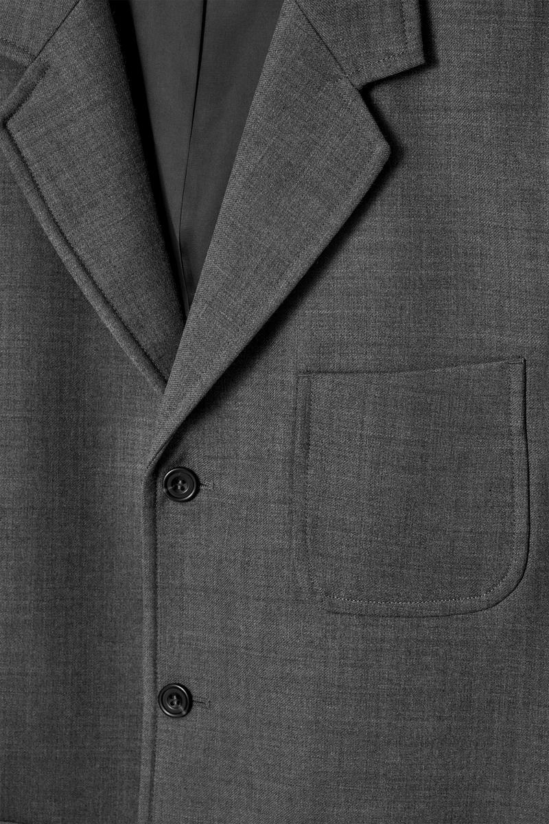 COS Relaxed Unstructured Merino Wool-Blend Blazer in Gray for Men