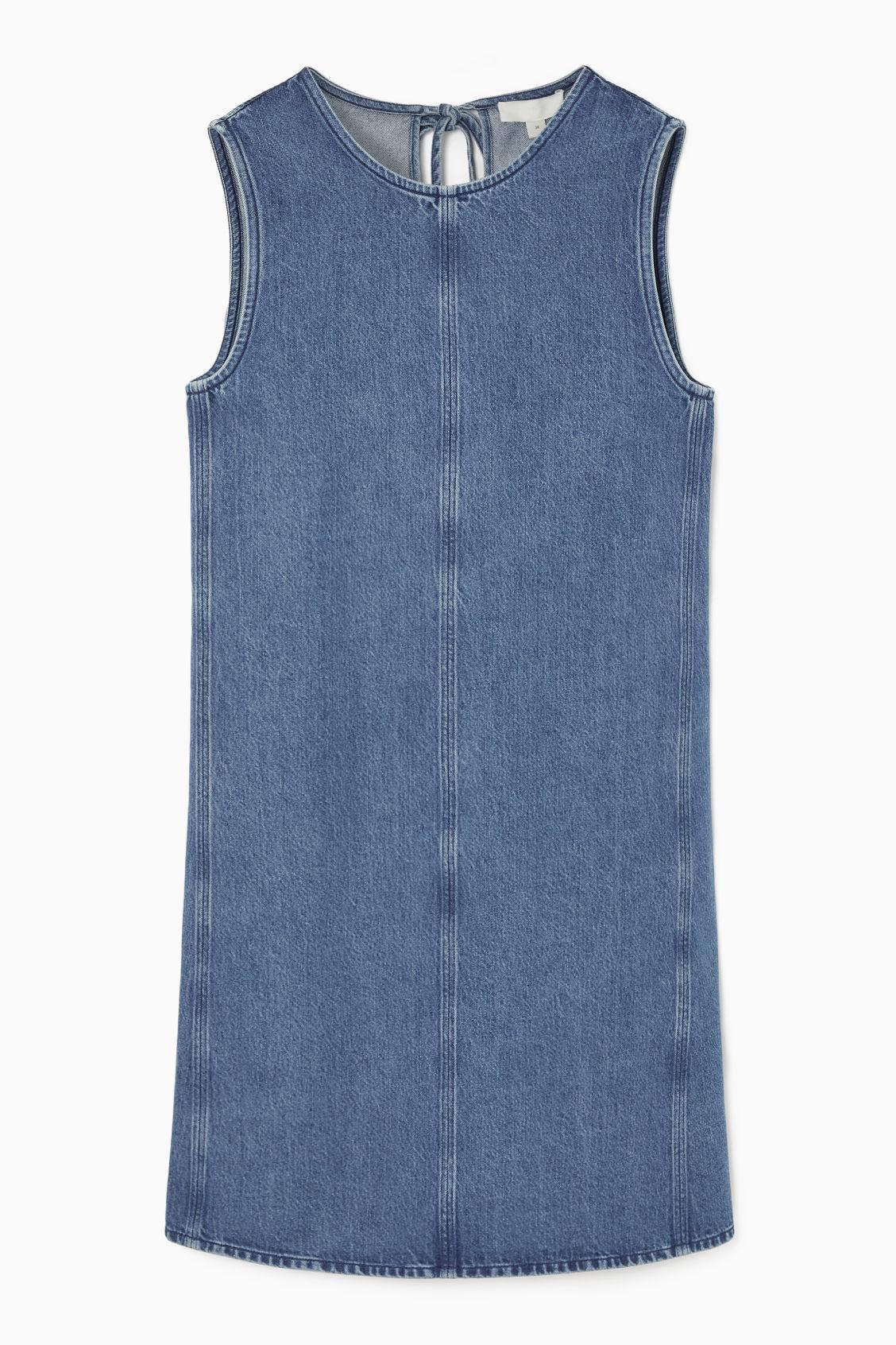 COS Paneled Denim Shift Dress in Blue | Lyst COS Paneled Denim Shift Dress in Blue | Lyst