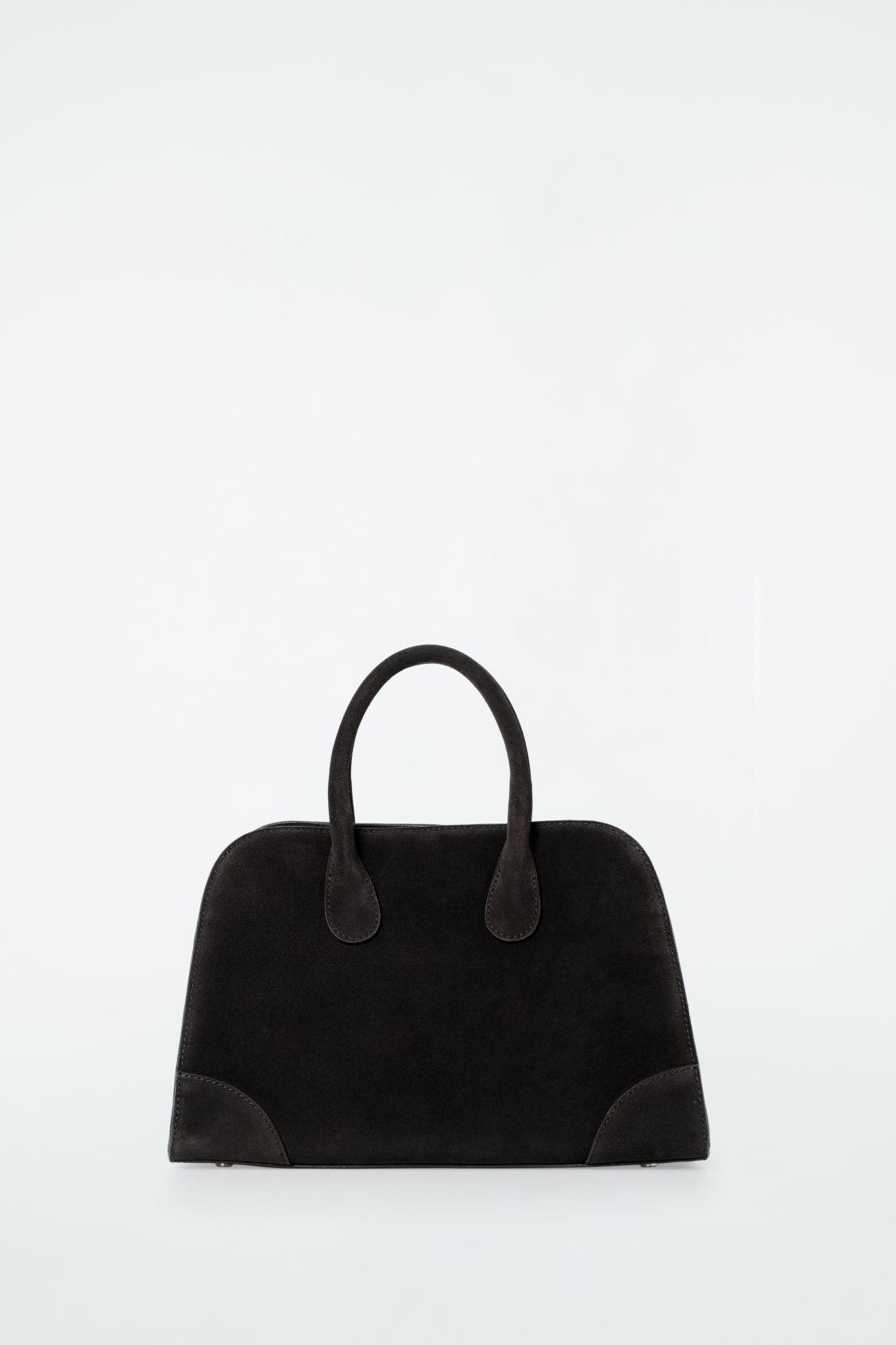 COS Mini Studio Bowling Bag - Suede in Black | Lyst