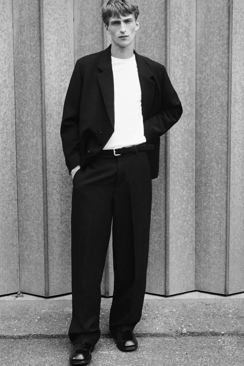 COS Unstructured Wool-Blend Blazer in Black for Men | Lyst