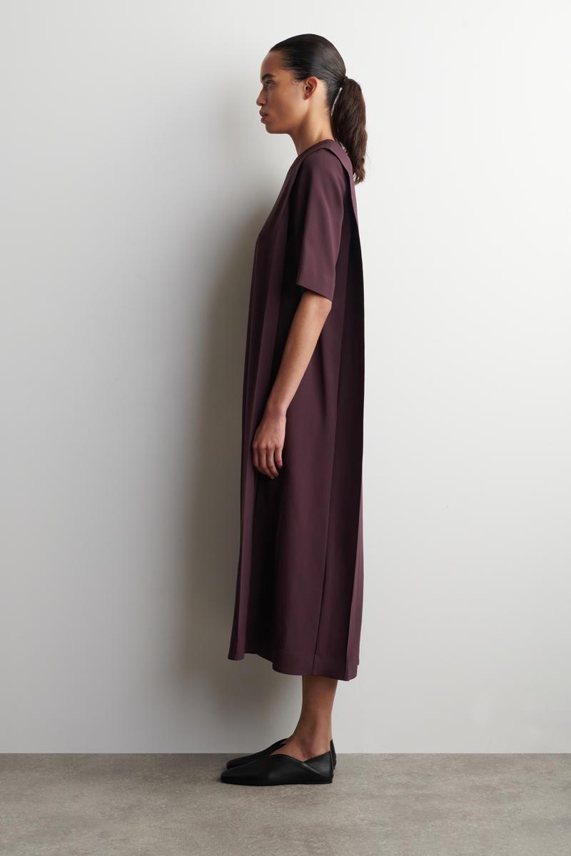 cos dress purple Cos Smooth A-line Dress In Purple