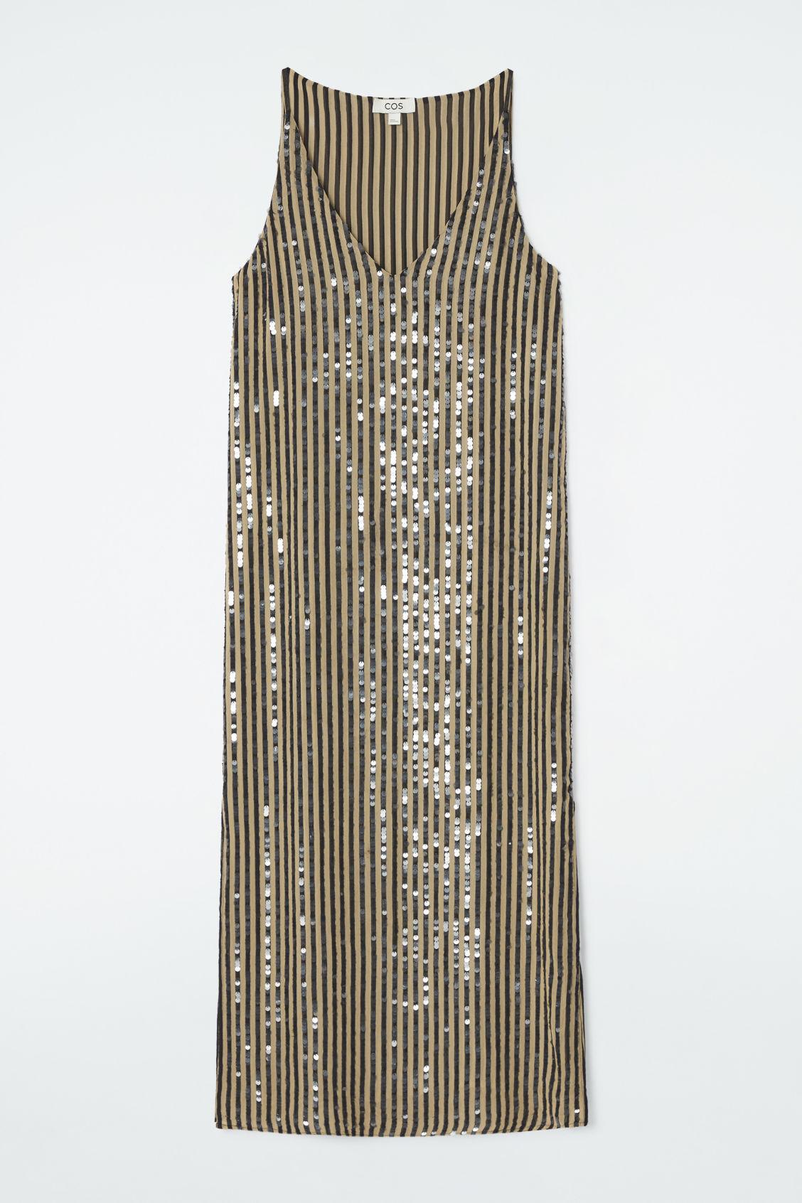 cos brown striped dress COS main image 1