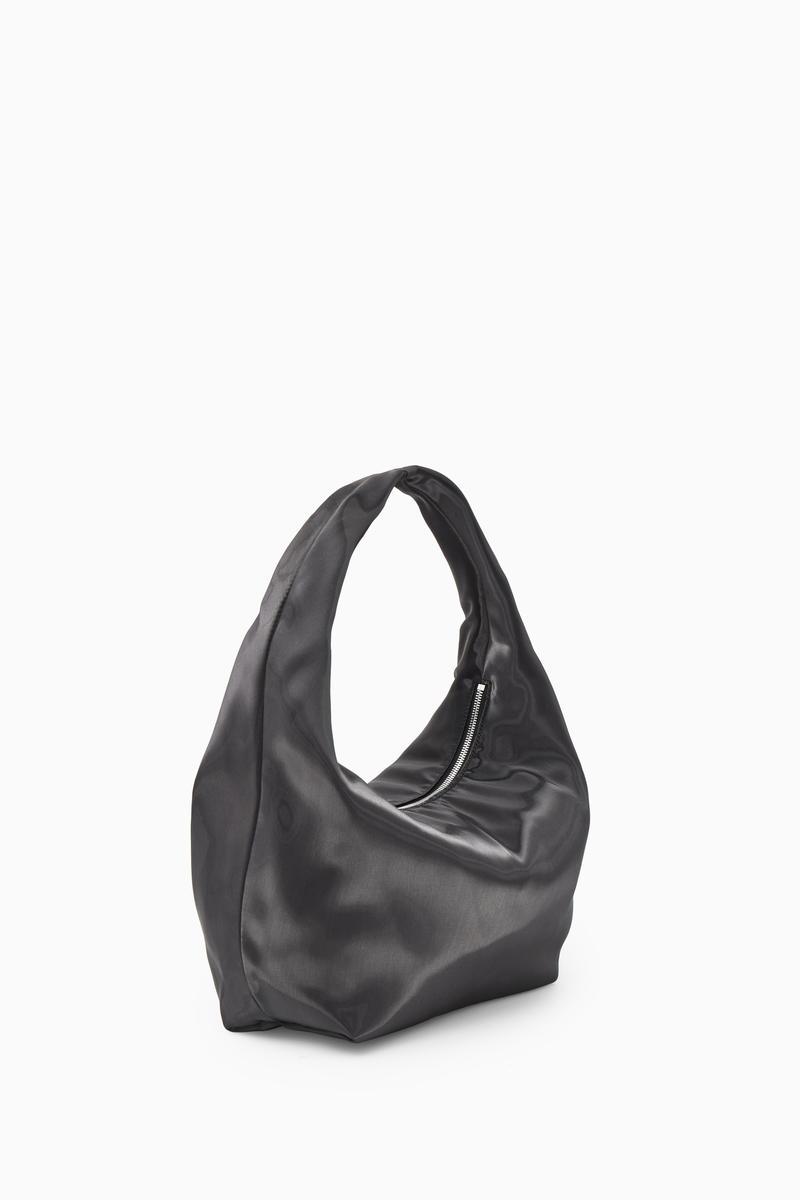 COS Mini Sling High-shine Shoulder Bag in Black | Lyst