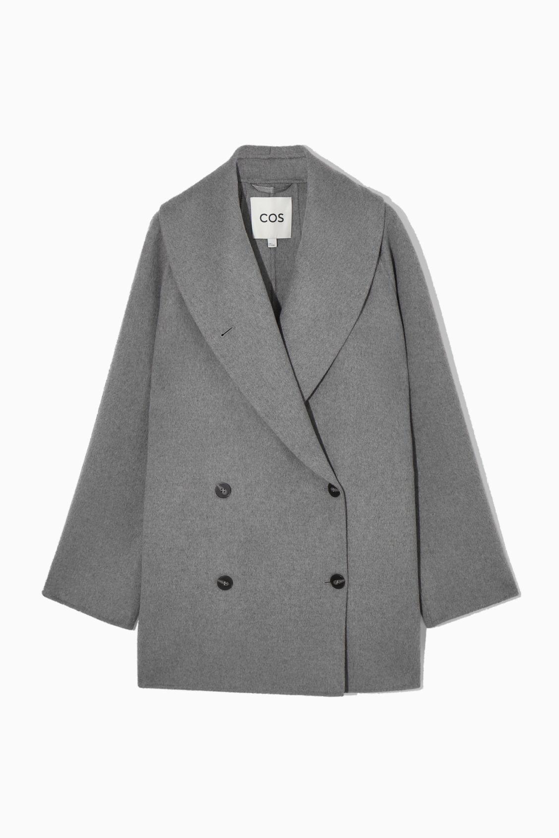 COS Oversized Shawl-collar Wool Jacket in Gray | Lyst COS Oversized Shawl-collar Wool Jacket in Gray | Lyst